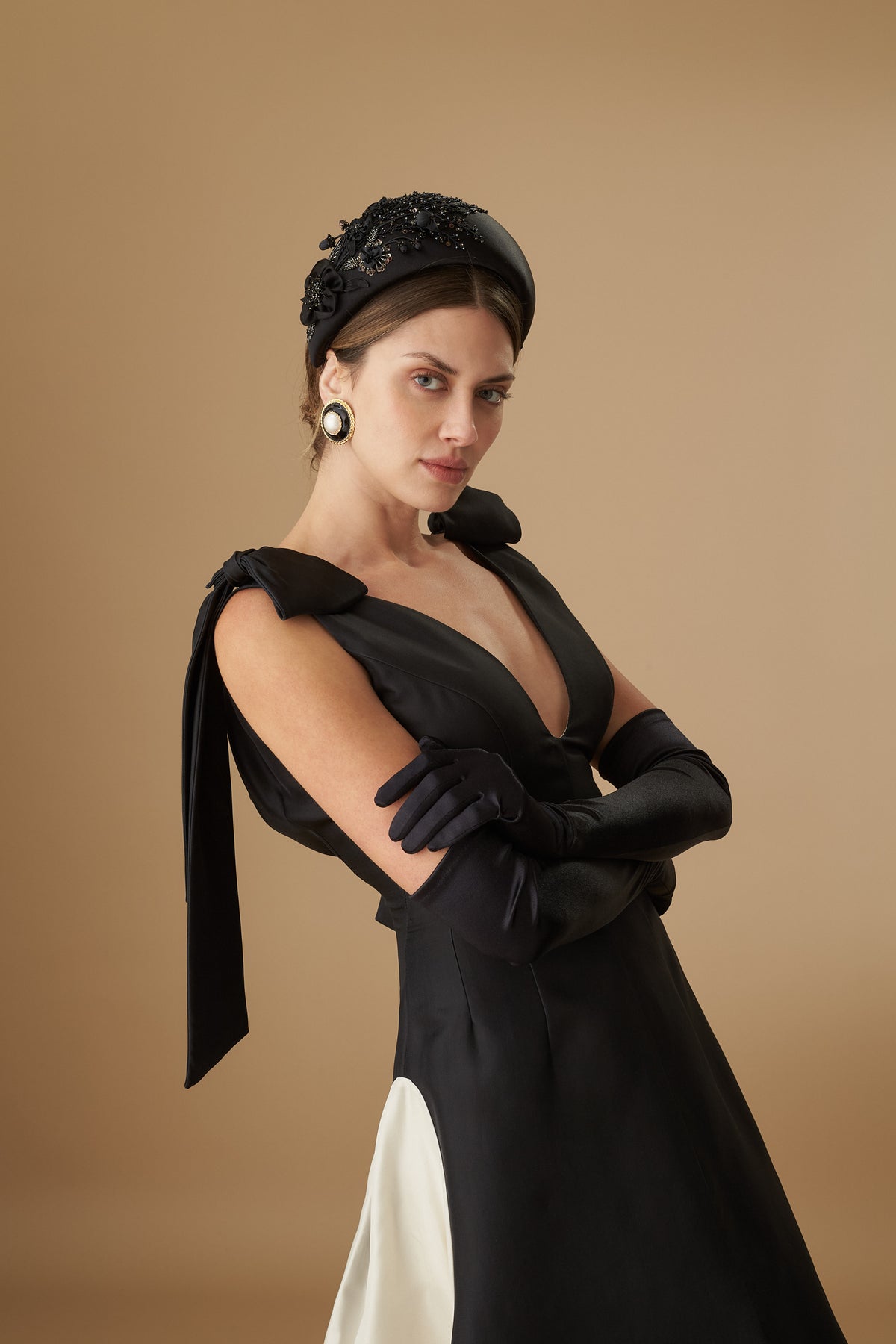 Black Lock & Co. and the Royal School of Needlework embroidered headband