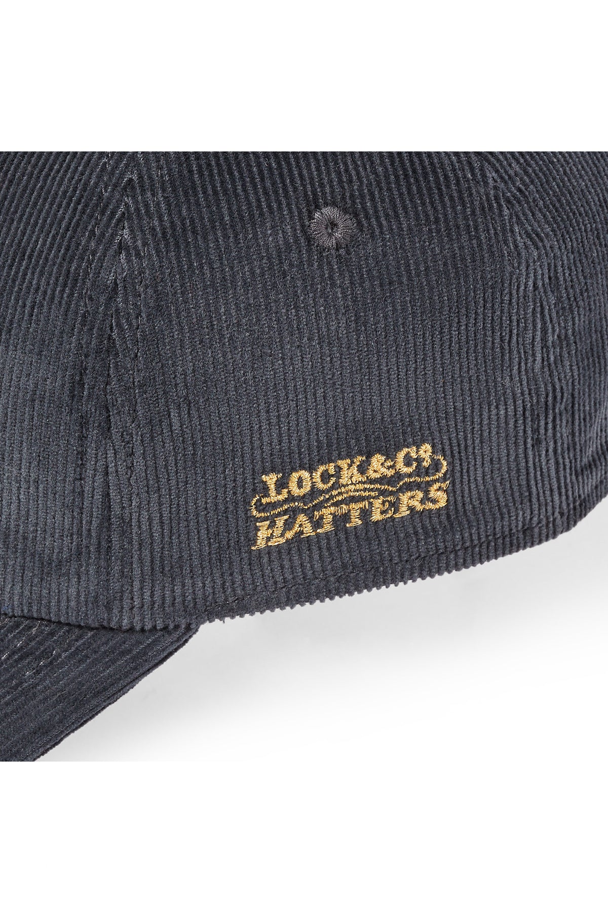 ADJUSTABLE GREY CORDUROY BASEBALL CAP