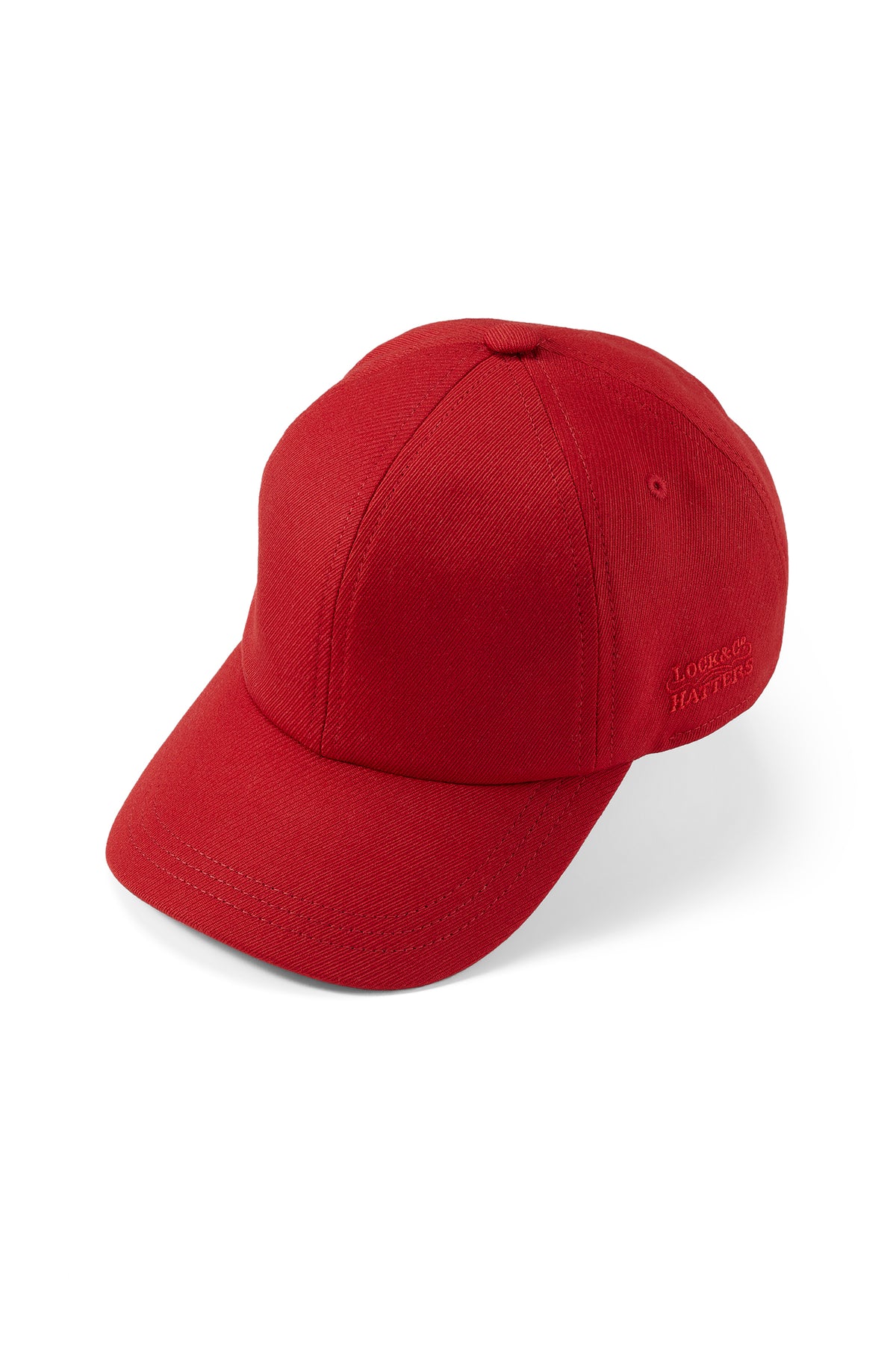 RED WOOL ADJUSTABLE BASEBALL CAP
