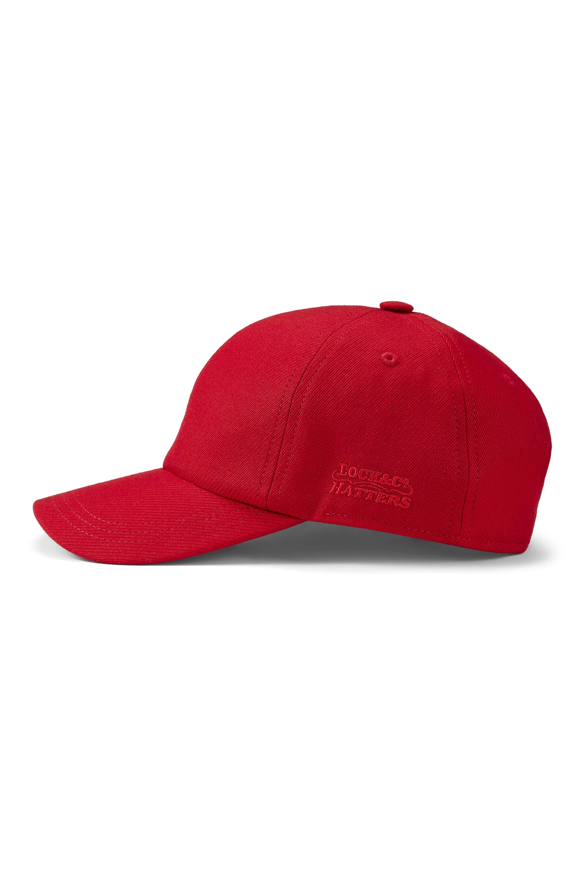 RED WOOL ADJUSTABLE BASEBALL CAP