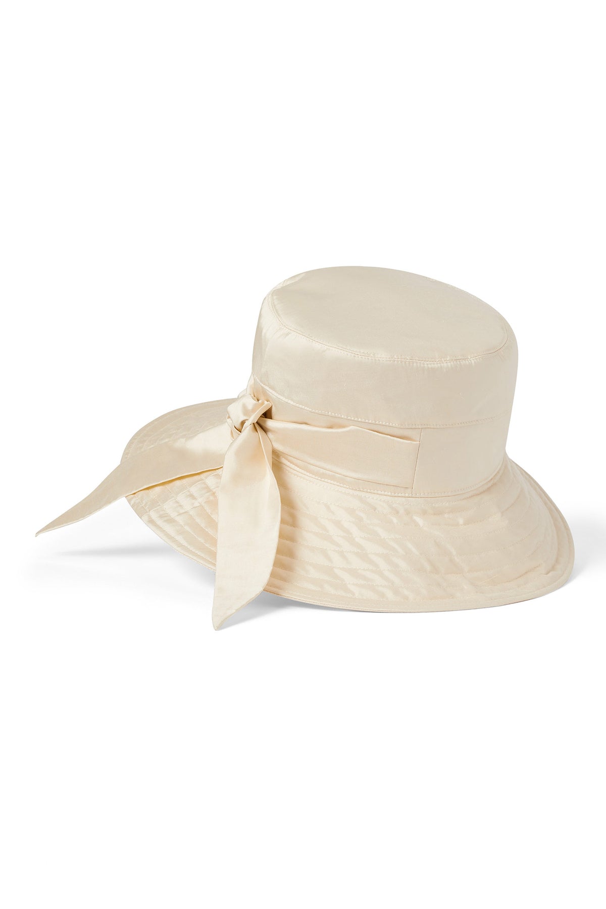 CREAM SILK SUN HAT WITH BACK TIES - Lock & Co. Hatters London UK