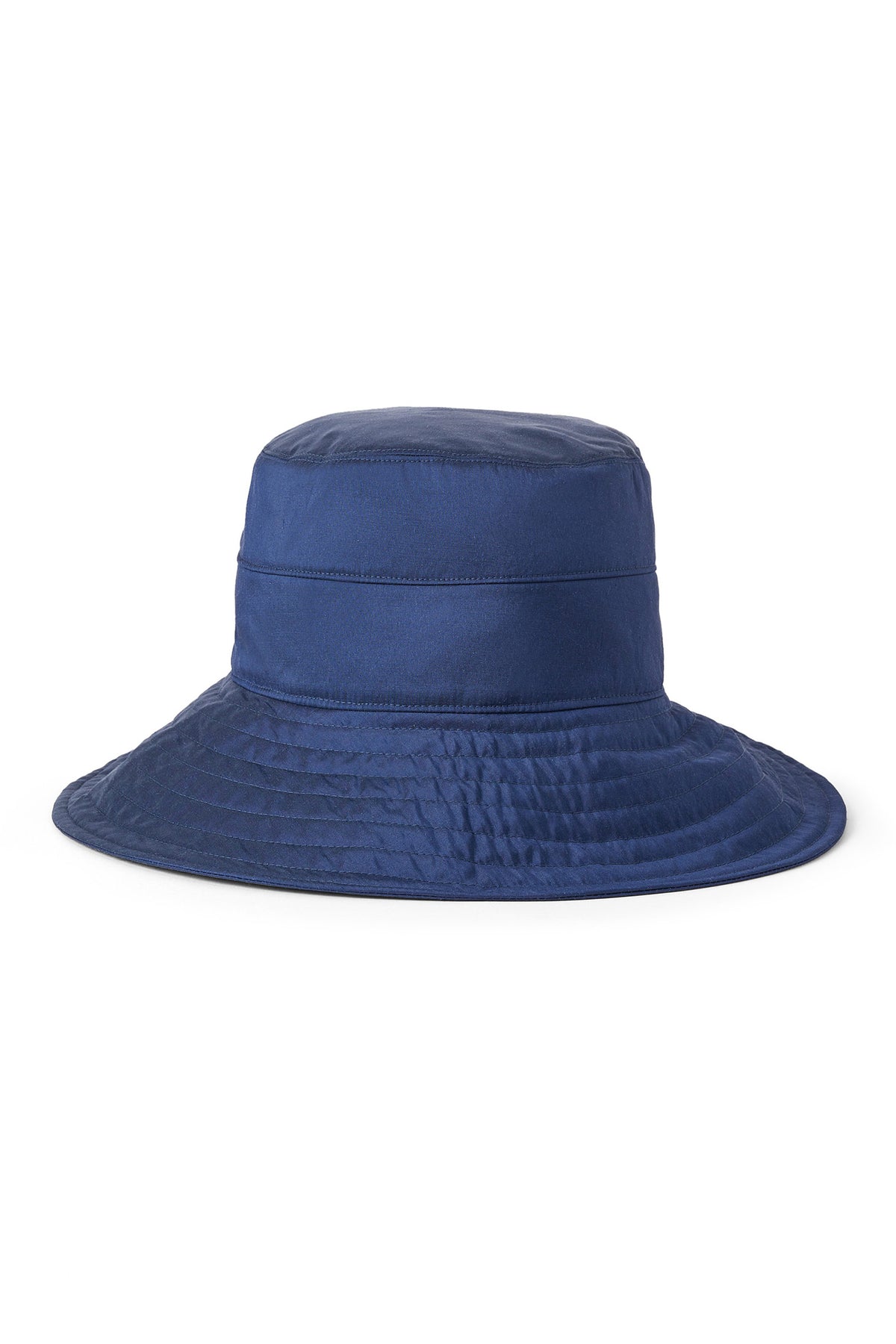 NAVY SILK SUN HAT WITH BACK TIES - Lock & Co. Hatters London UK