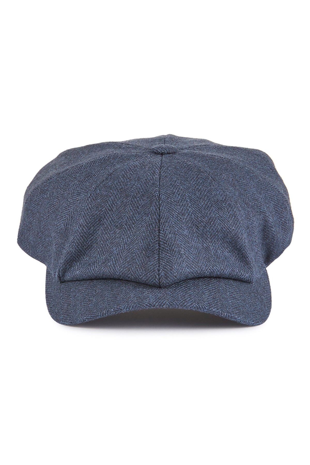 BLUE CASHMERE NEWSBOY CAP