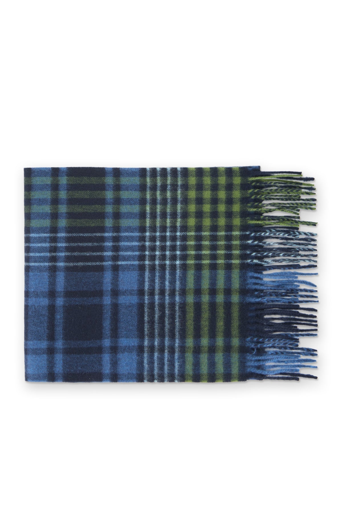 Classic Blue Check Scarf