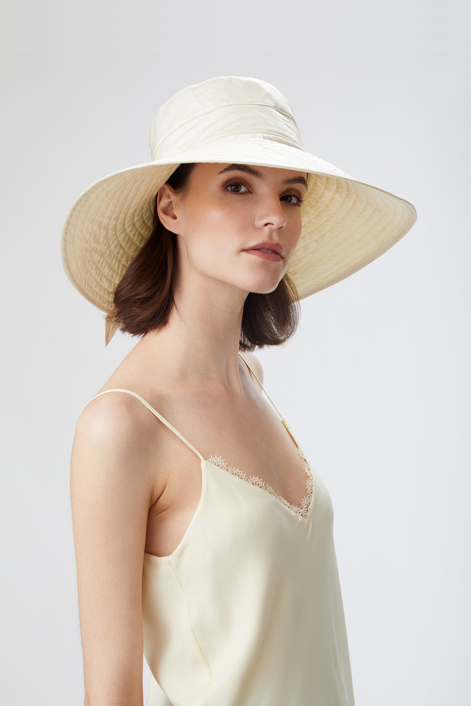 Clemence Silk Sun Hat - Panamas, Straw and Sun Hats for Women - Lock & Co. Hatters London UK