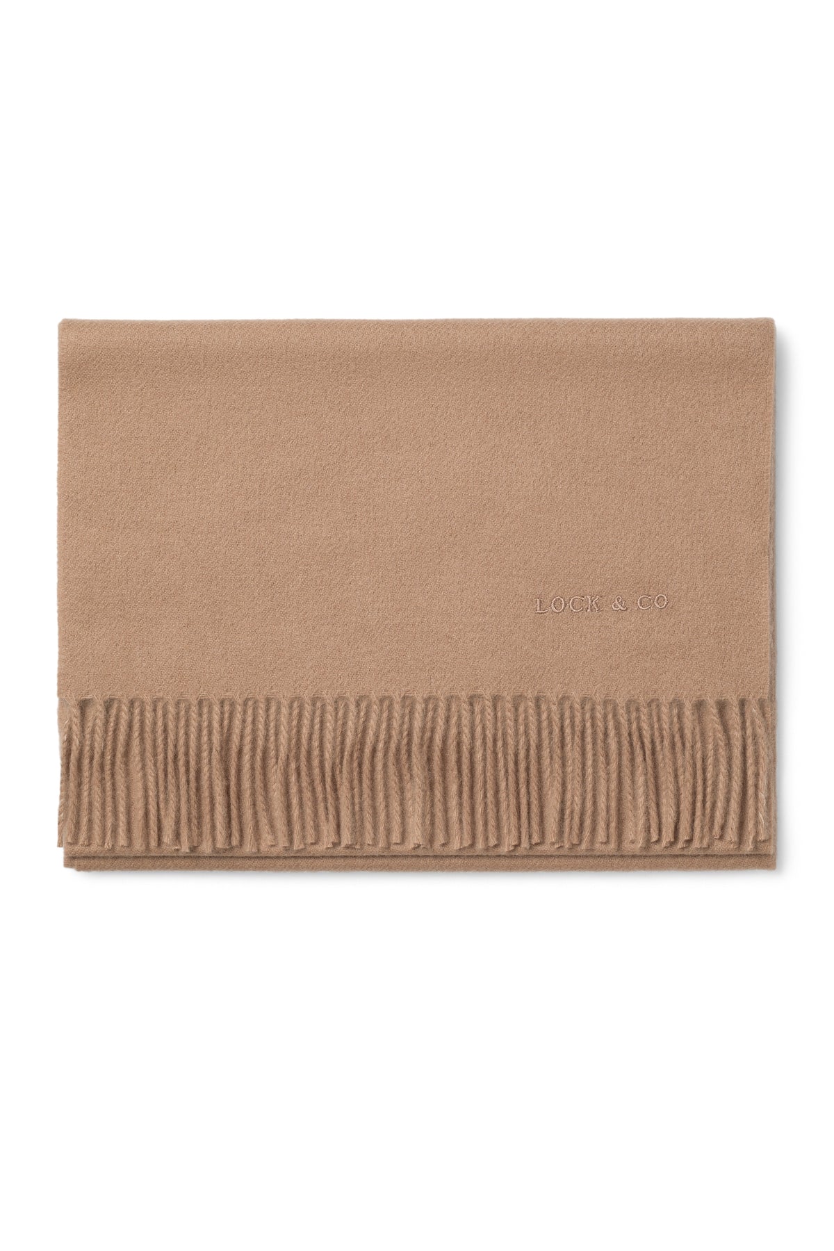 Plain Cashmere Camel Scarf