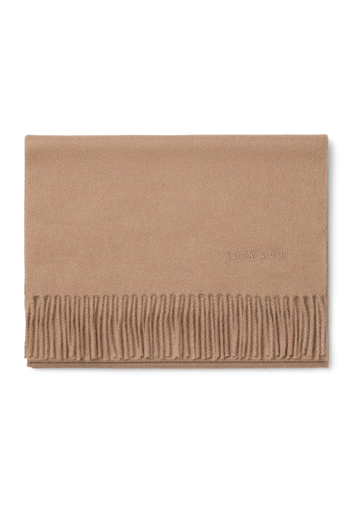 Plain Cashmere Camel Scarf