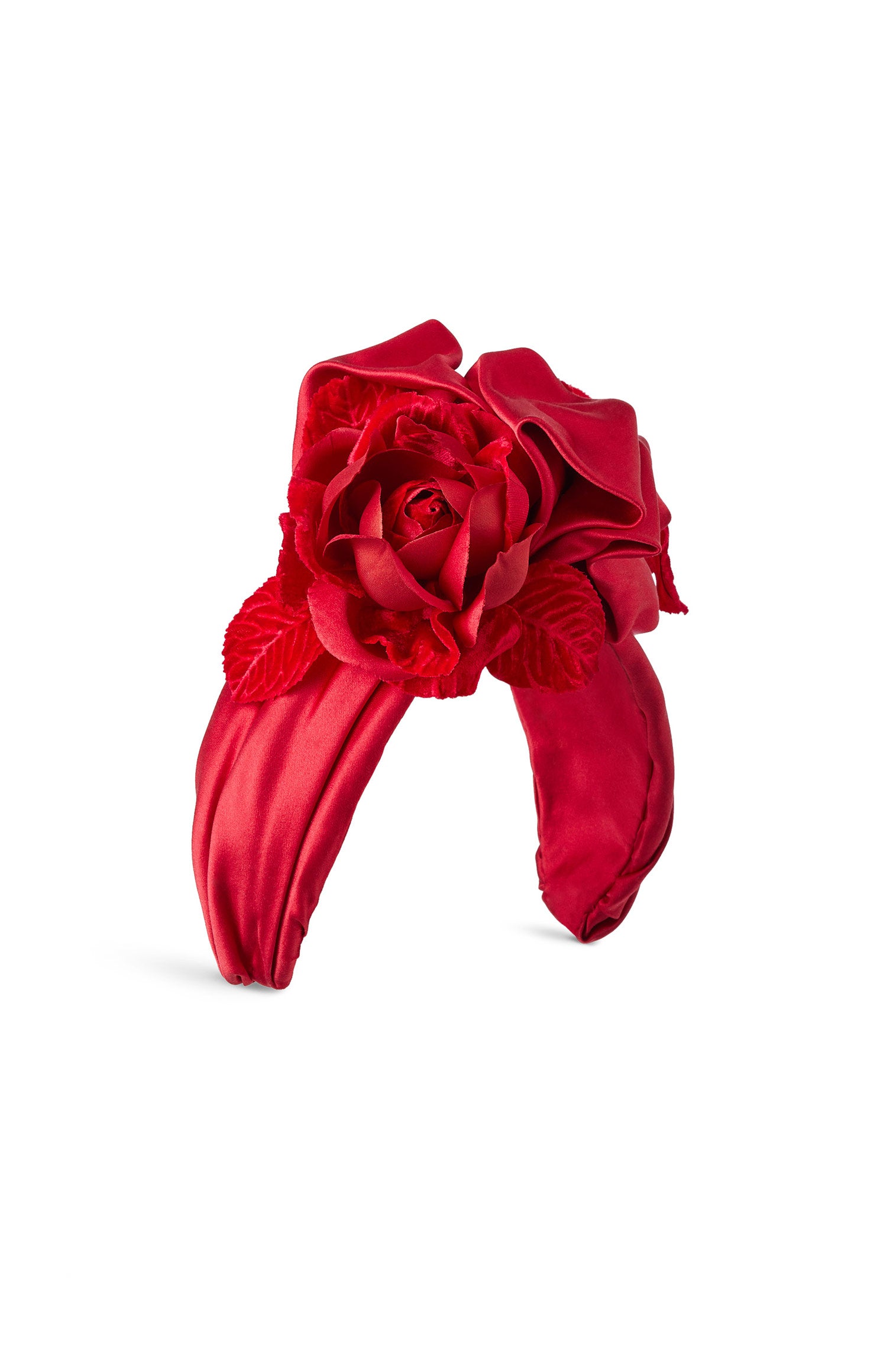 Dandridge Red Turban Headband - Lock Couture by Awon Golding - Lock & Co. Hatters London UK