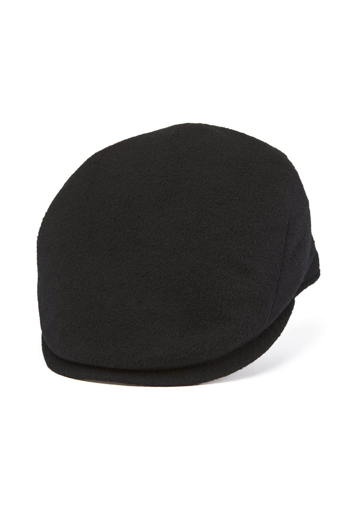 BLACK ESCORIAL WOOL FLAT CAP