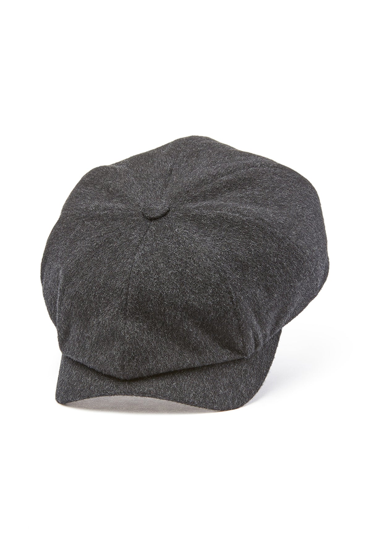 GREY ESCORIAL WOOL NEWSBOY CAP