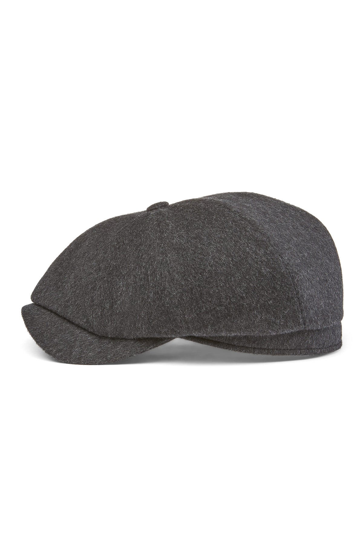 GREY ESCORIAL WOOL NEWSBOY CAP