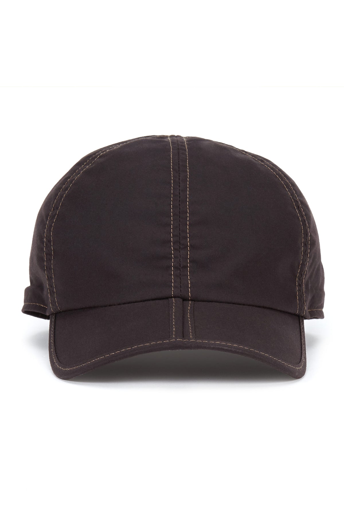 BROWN FOLDING COTTON WAX CLOTH BASEBALL CAP