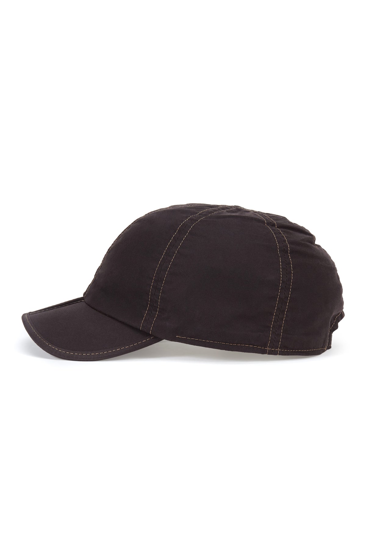 BROWN FOLDING COTTON WAX CLOTH BASEBALL CAP