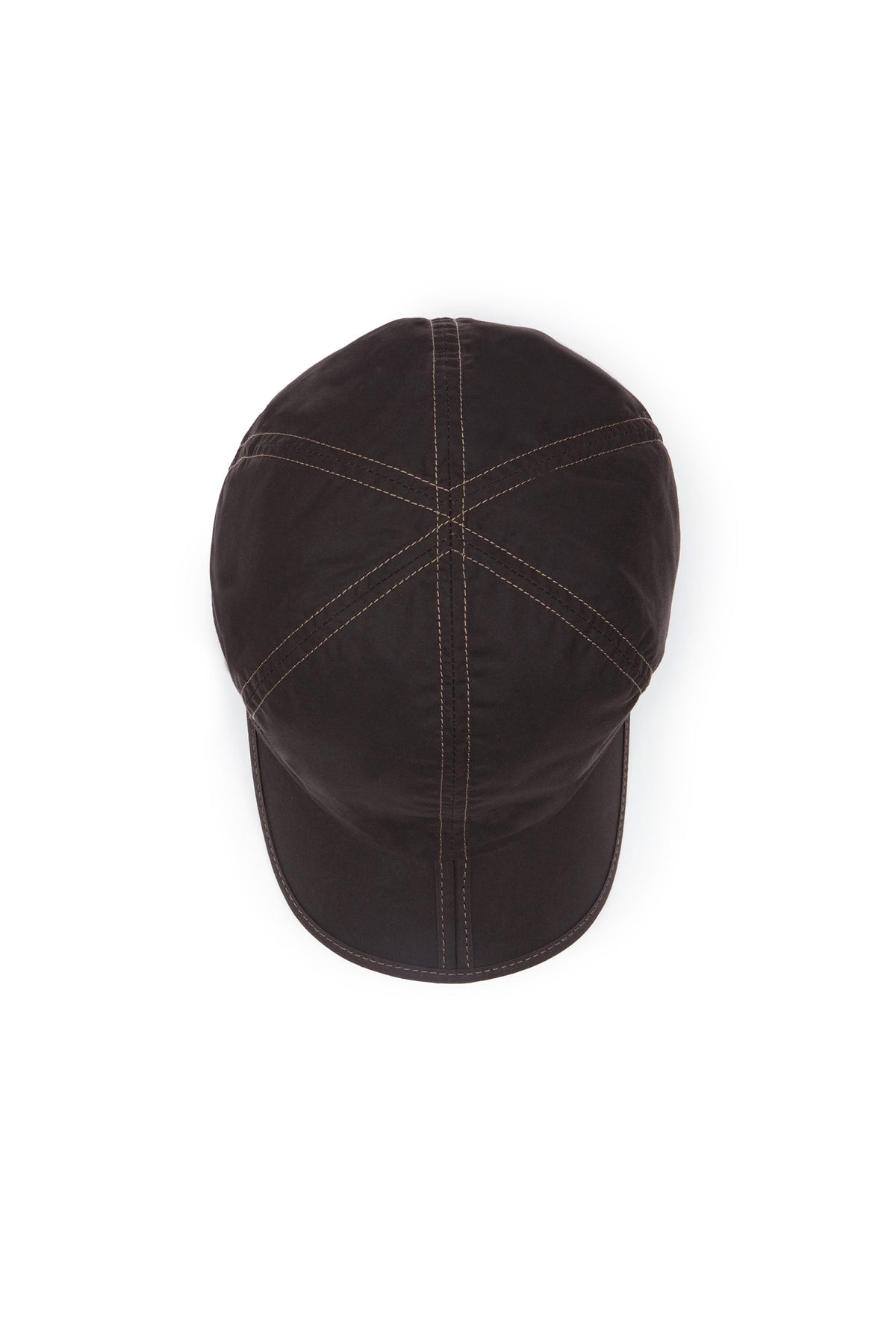 BROWN FOLDING COTTON WAX CLOTH BASEBALL CAP