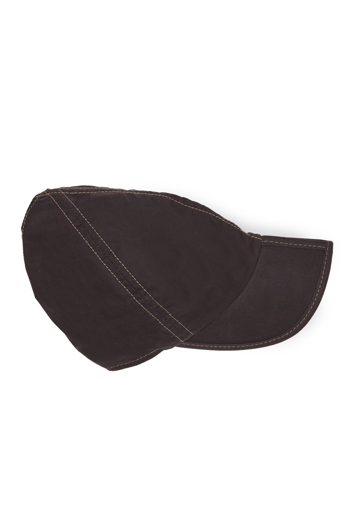 BROWN FOLDING COTTON WAX CLOTH BASEBALL CAP