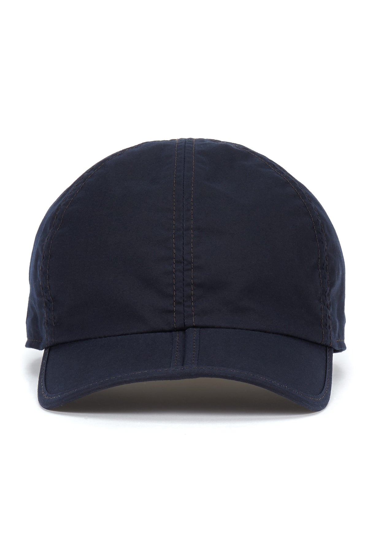 NAVY FOLDING COTTON WAX CLOTH BASEBALL CAP