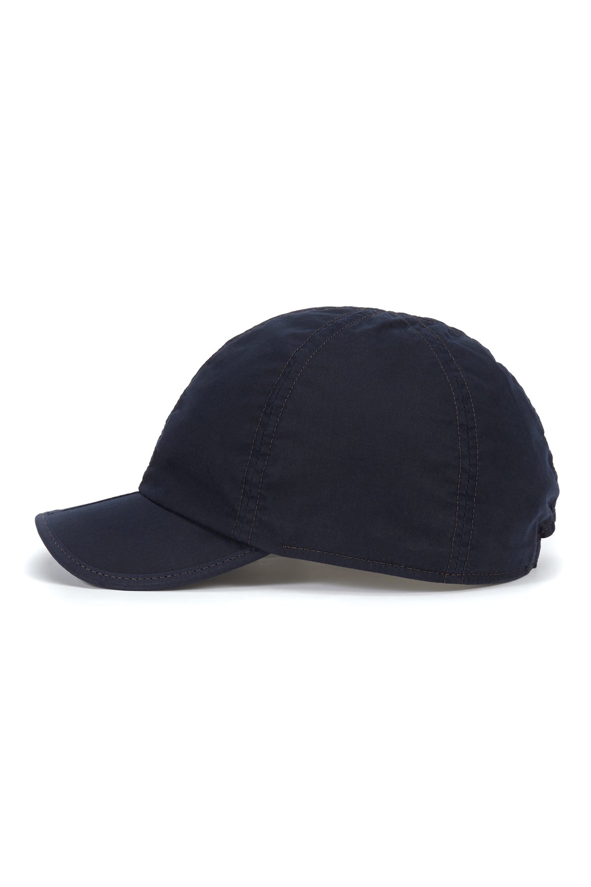 NAVY FOLDING COTTON WAX CLOTH BASEBALL CAP