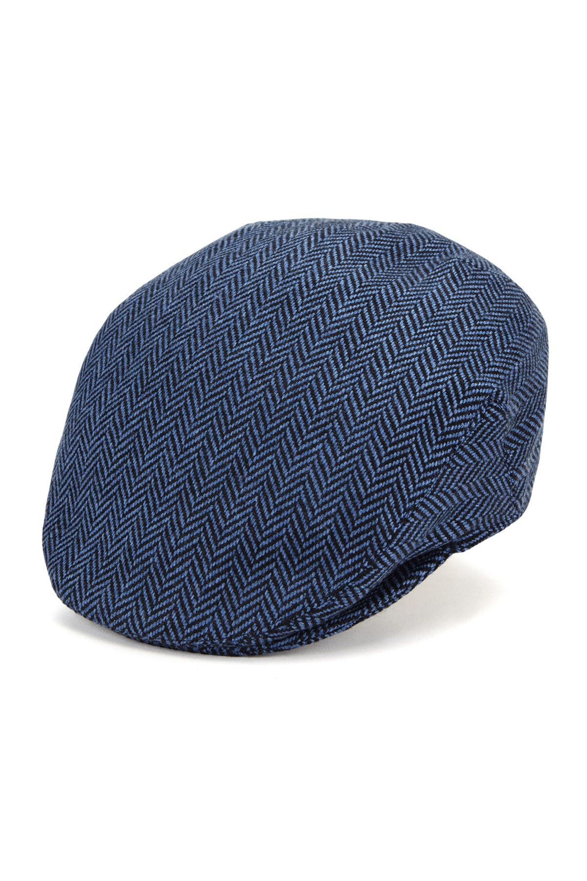 BLUE CASHMERE FLAT CAP