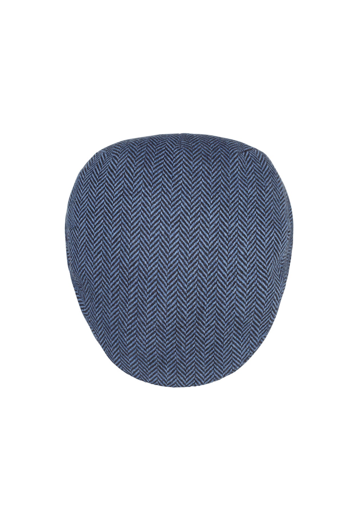 BLUE CASHMERE FLAT CAP
