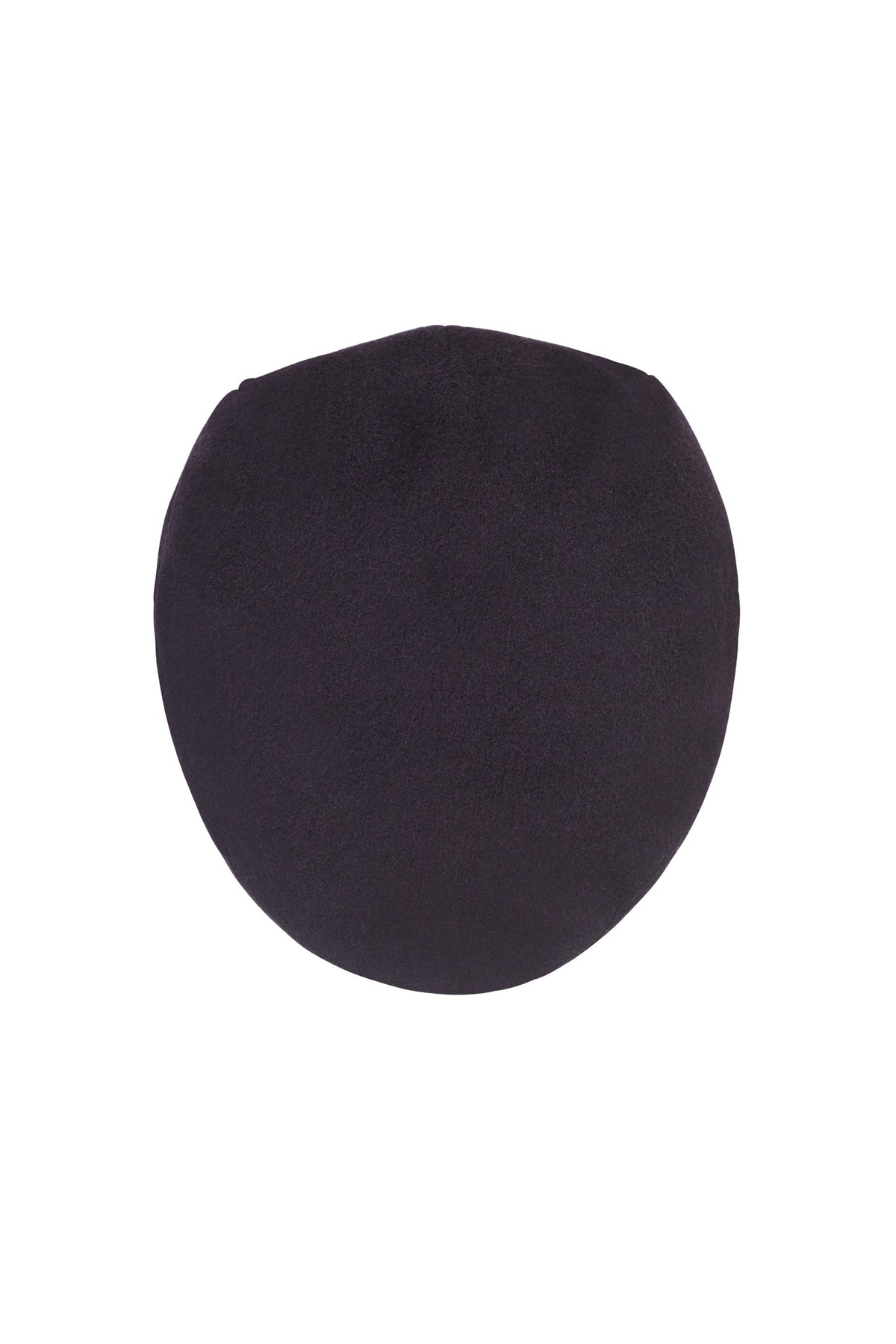 NAVY WOOL TWEED FLAT CAP