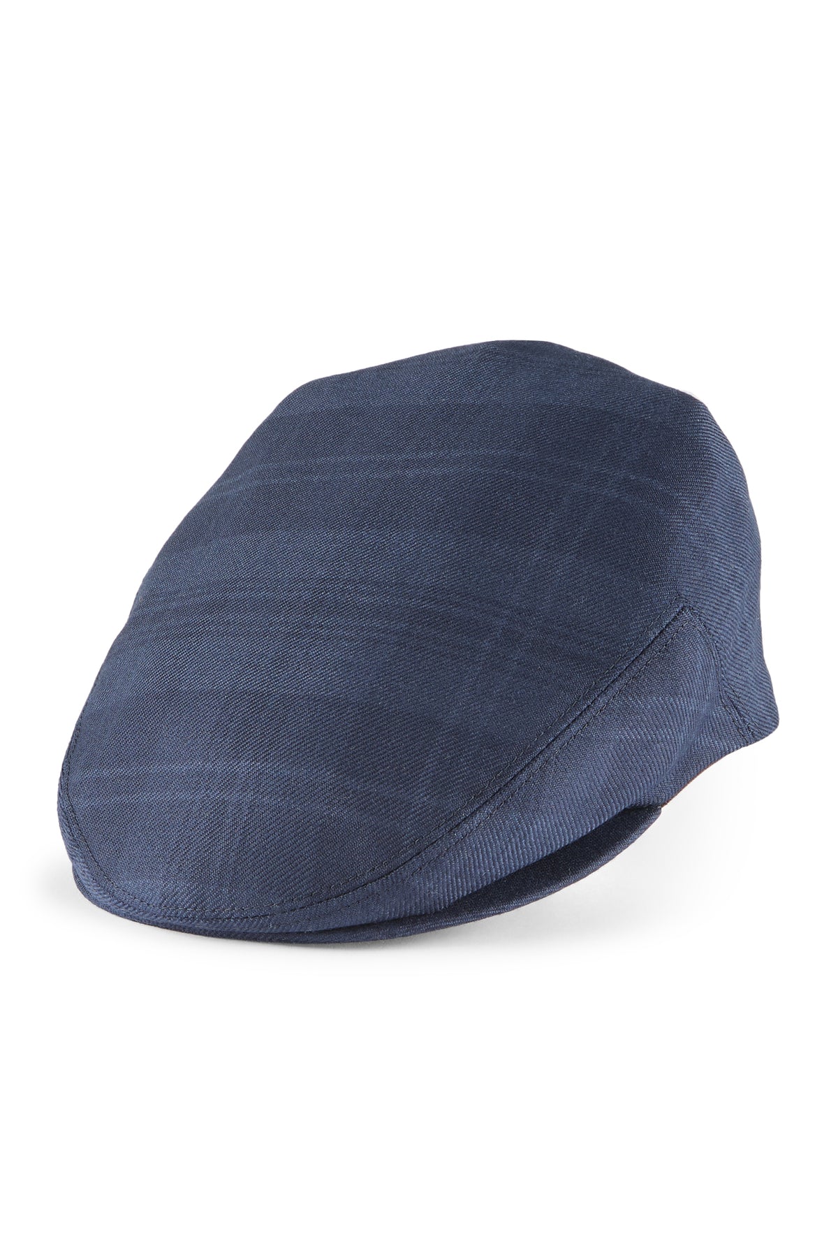 Gill Navy Check Flat Cap