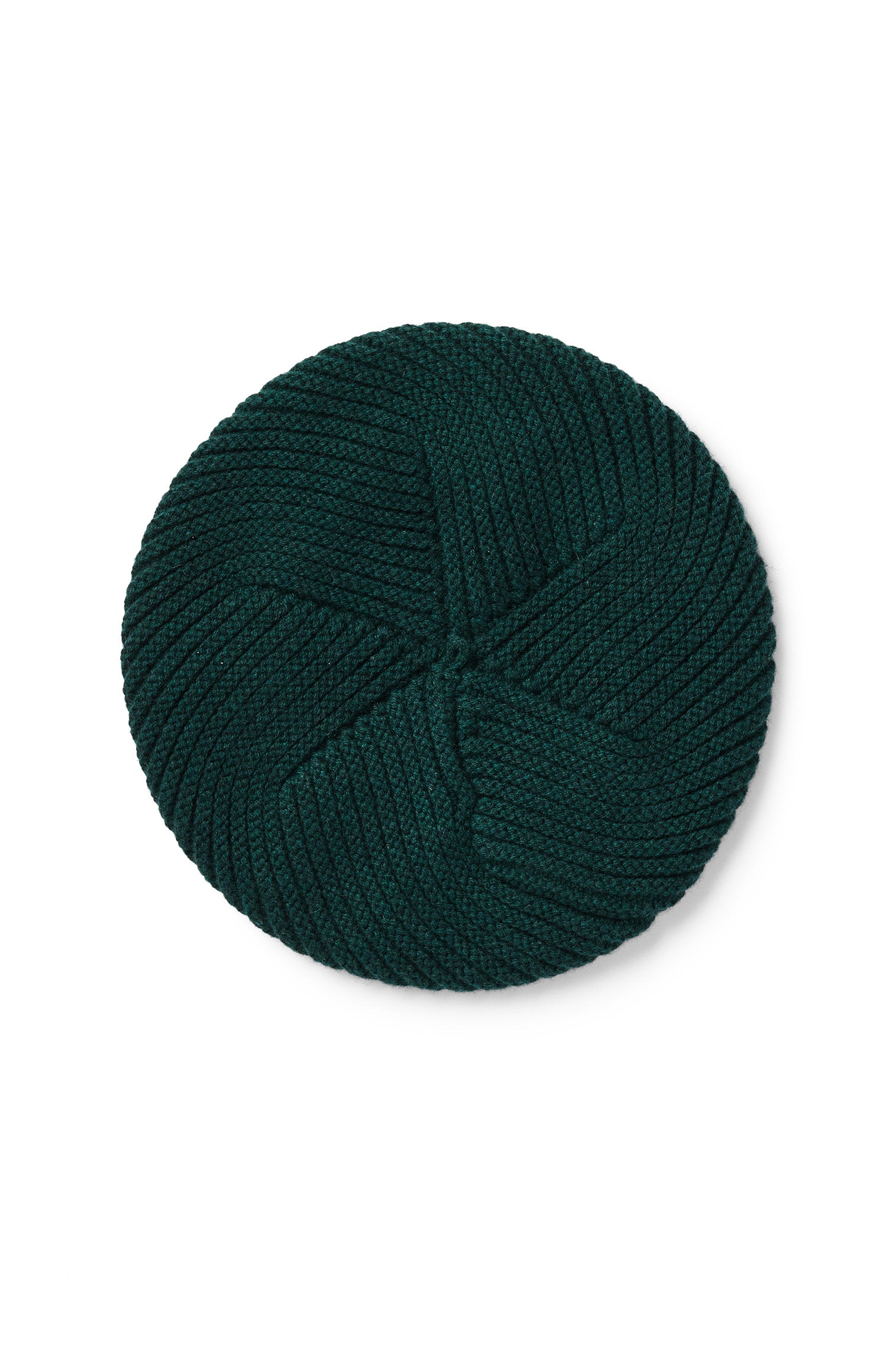 Green Knitted Cashmere Beret - Women's Berets - Lock & Co. Hatters London UK