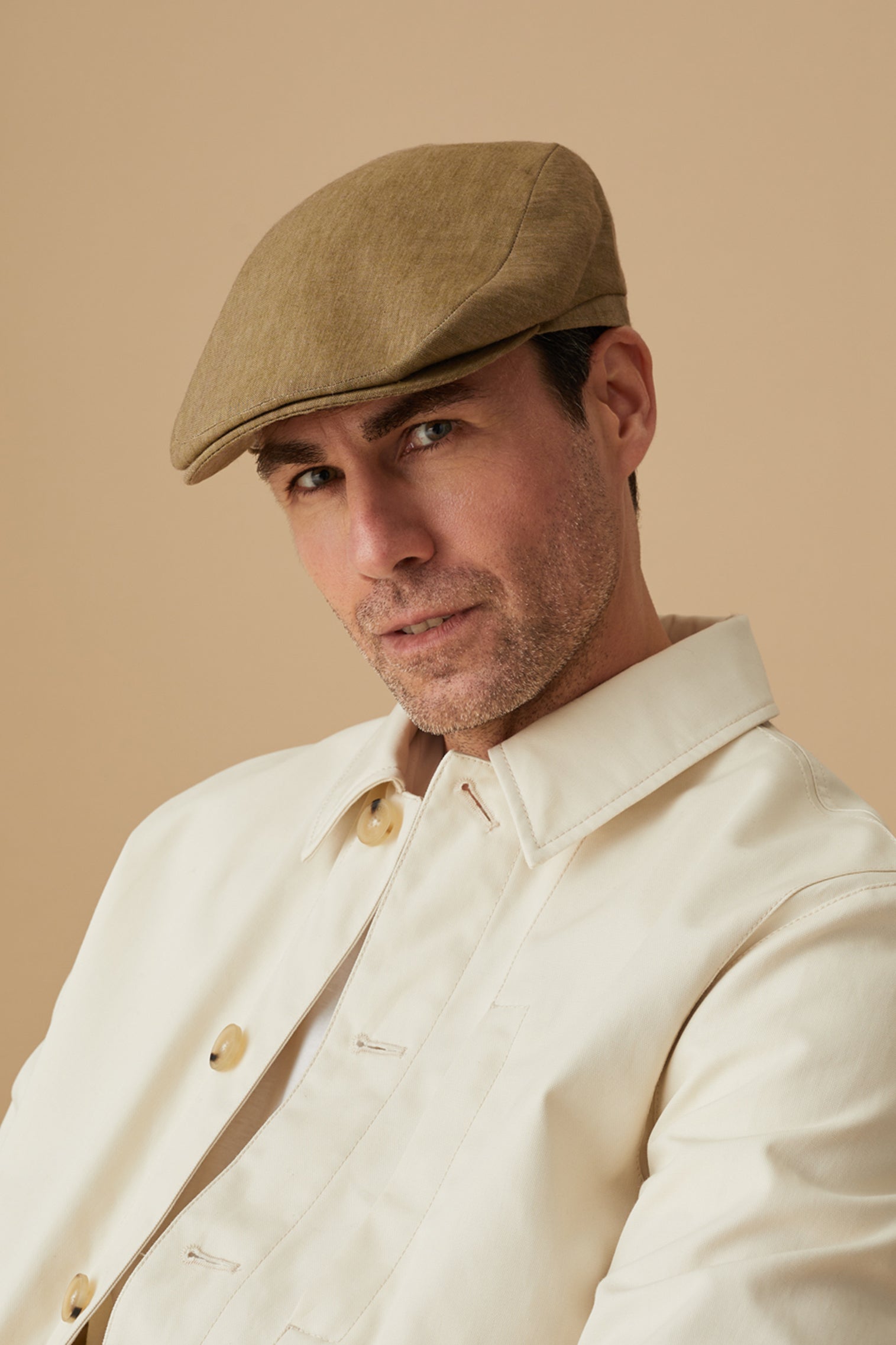 Grosvenor Olive Flat Cap - New Season Men's Hats - Lock & Co. Hatters London UK