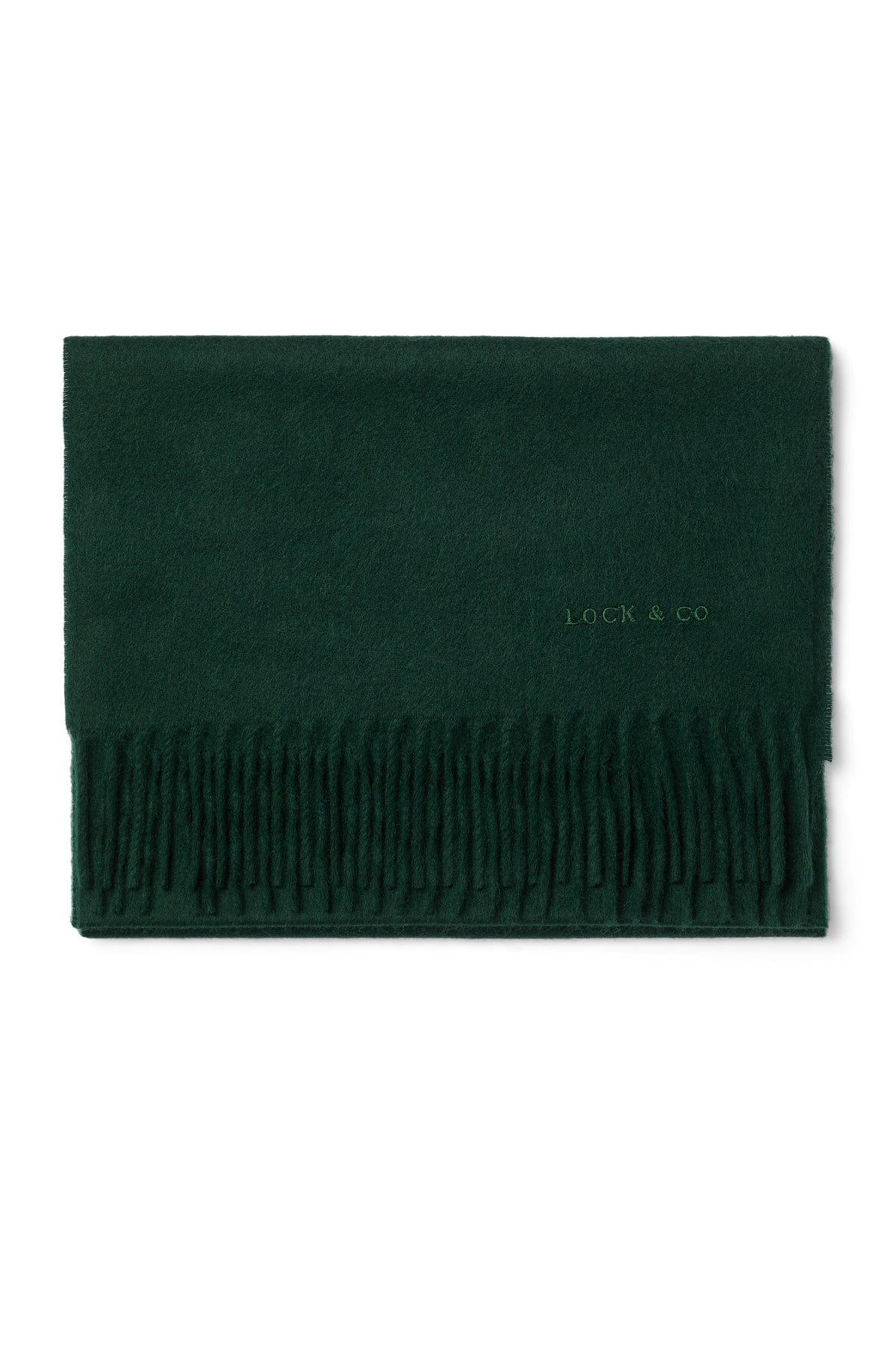 Plain Cashmere Green Scarf