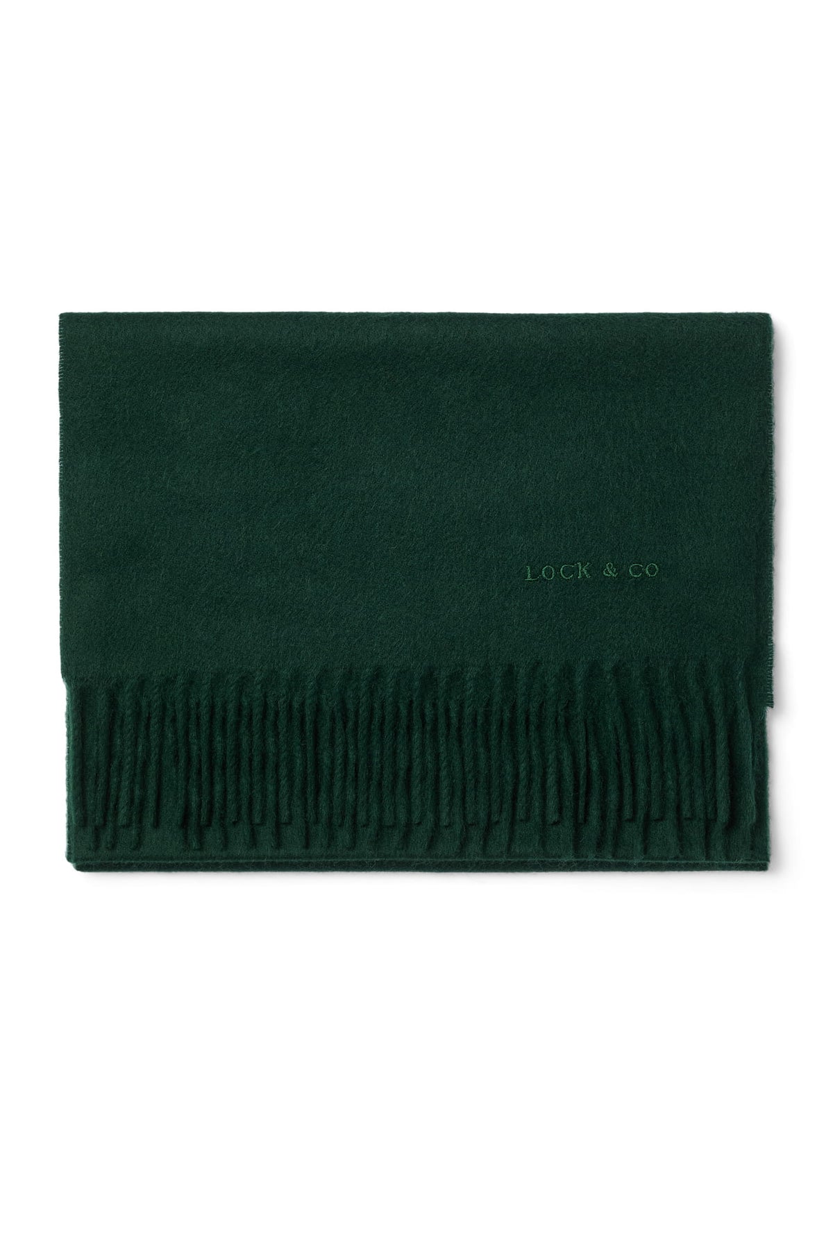 Plain Cashmere Green Scarf