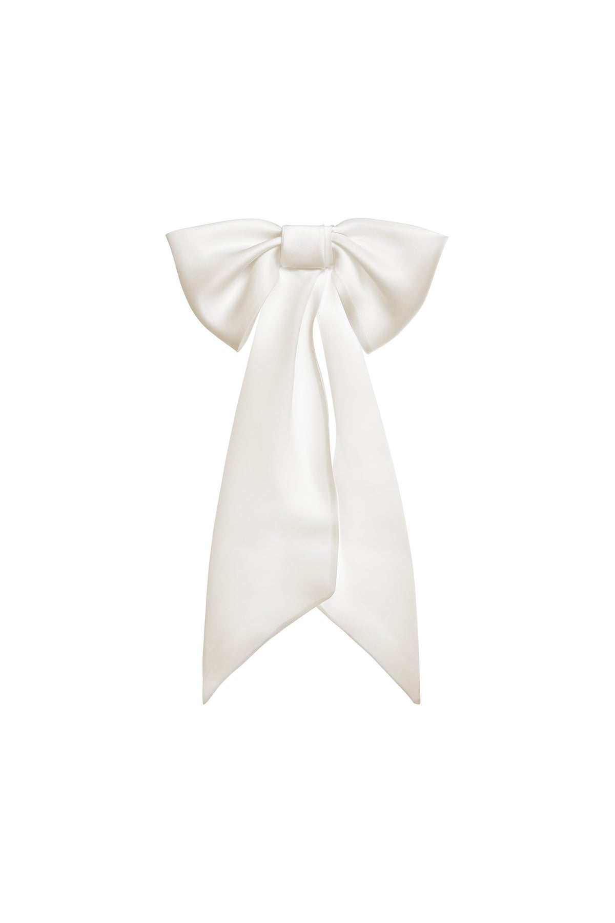 OVERSIZED IVORY SILK GAZAR COUTURE BOW