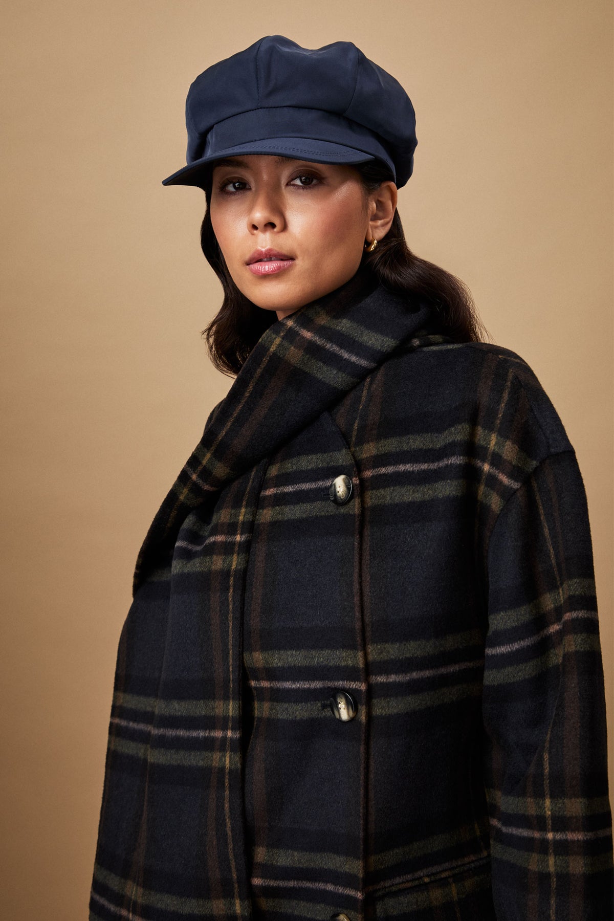 Harper Tech Navy Rain Cap