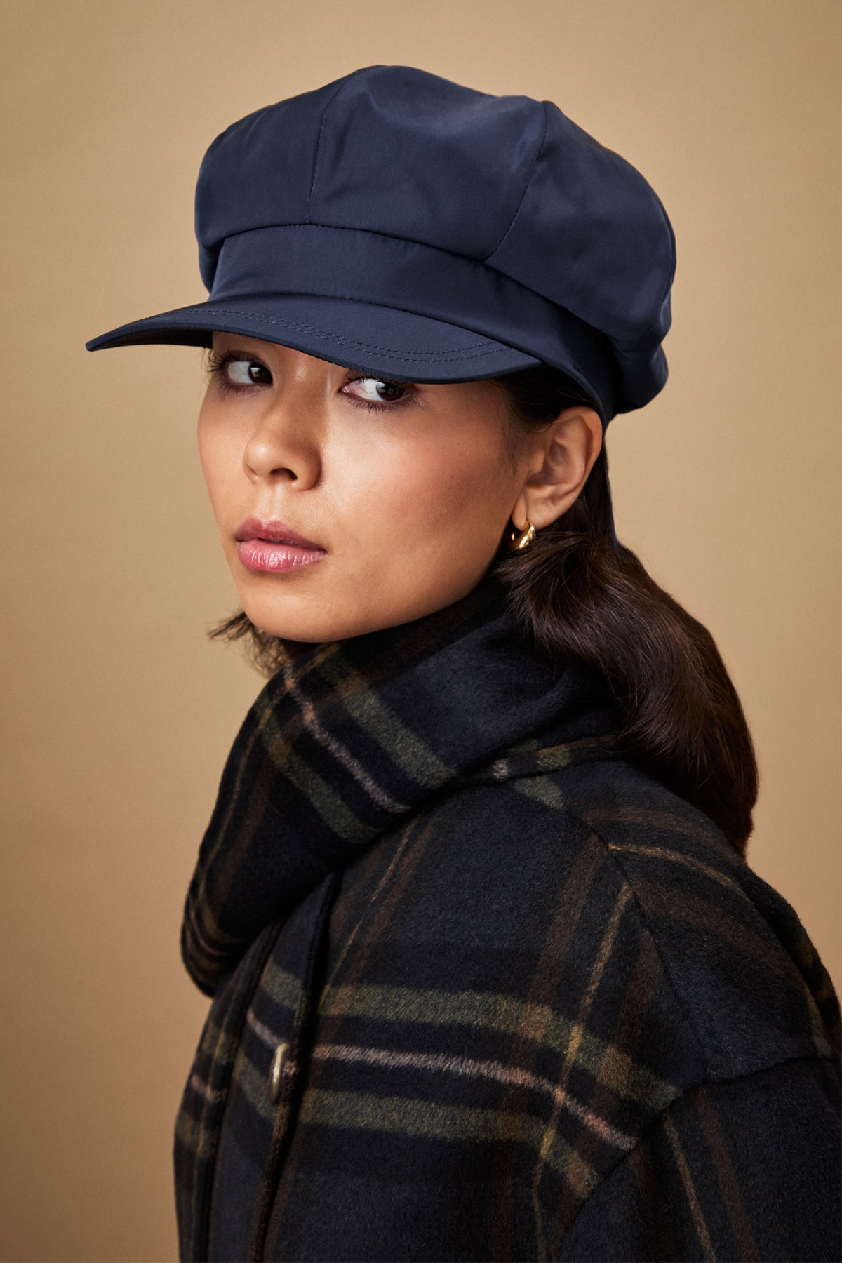 Harper Tech Navy Rain Cap