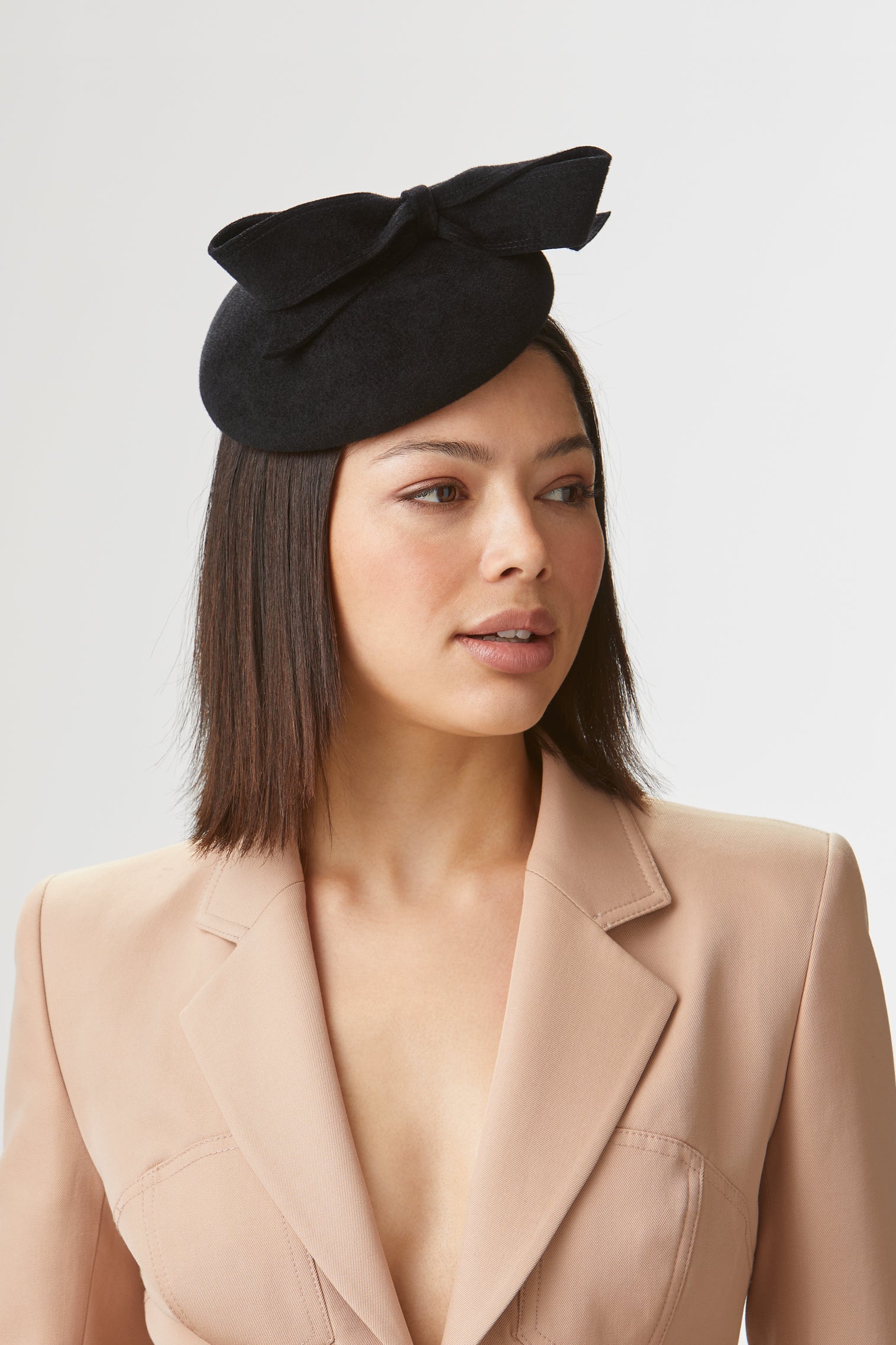 Lana Black Button Hat - Royal Ascot Hats - Lock & Co. Hatters London UK