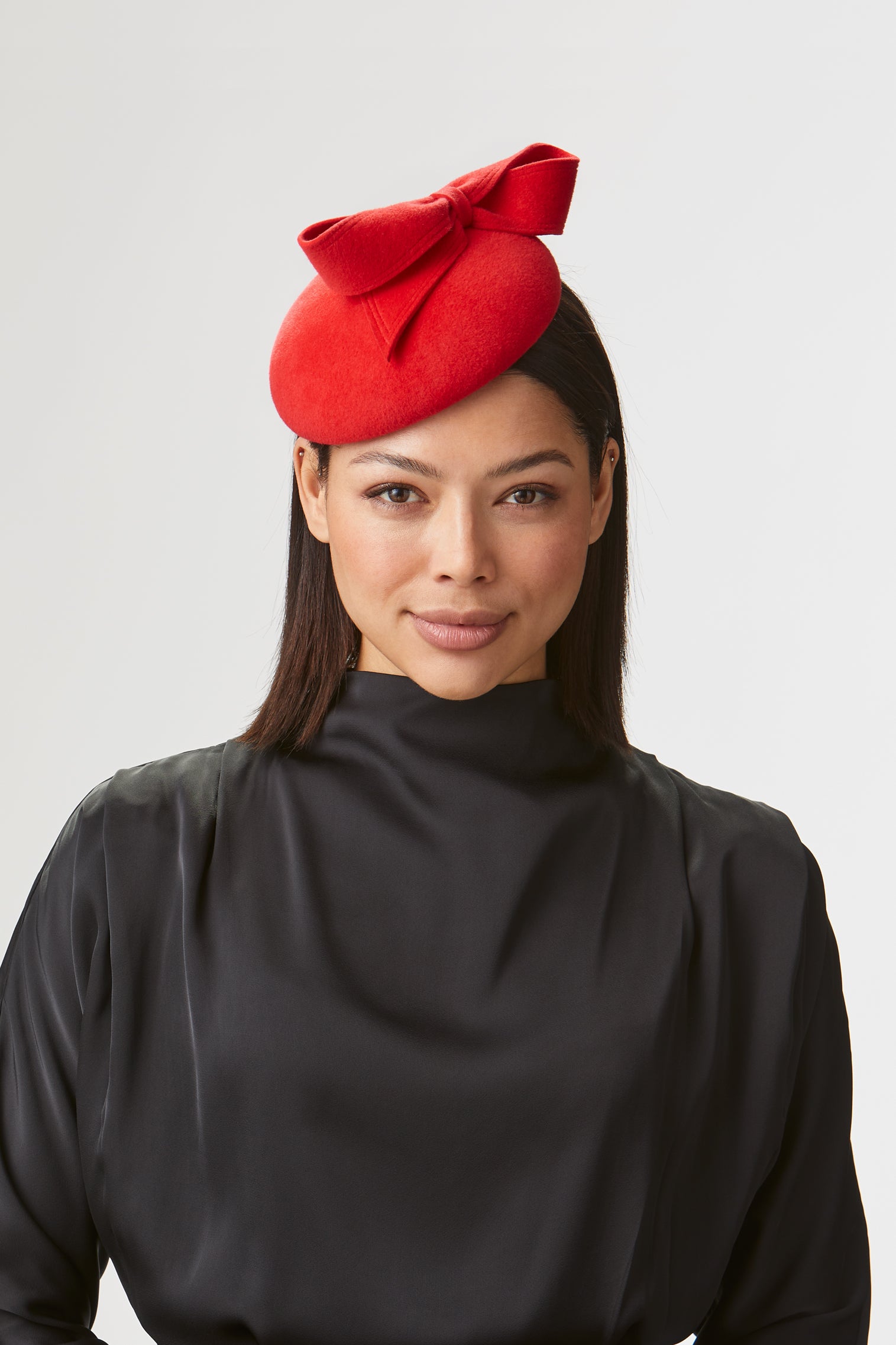 Lana Red Button Hat - Royal Ascot Hats - Lock & Co. Hatters London UK