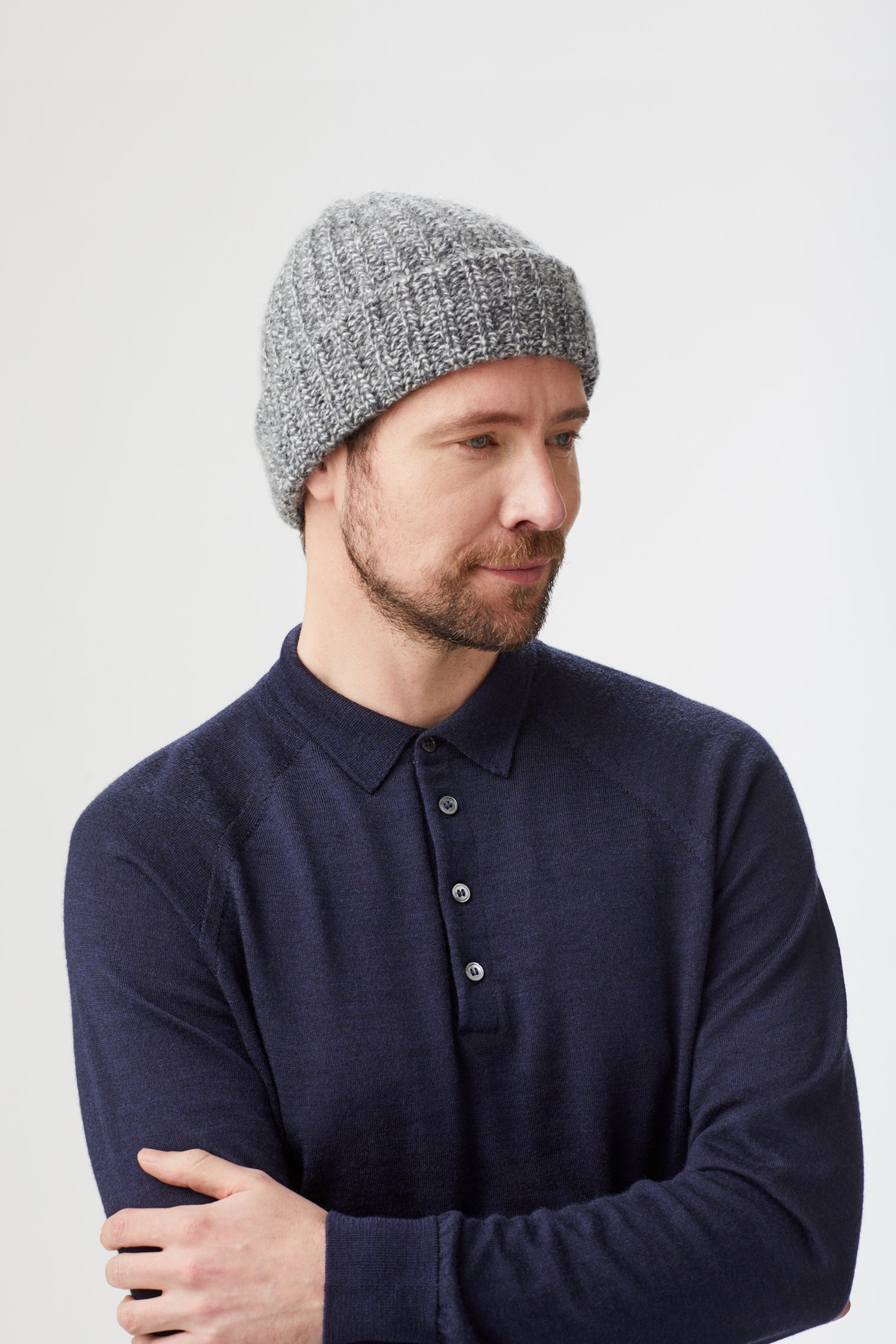 Lock x Joe Watchman Cashmere Beanie - Hats for Round Face Shapes - Lock & Co. Hatters London UK