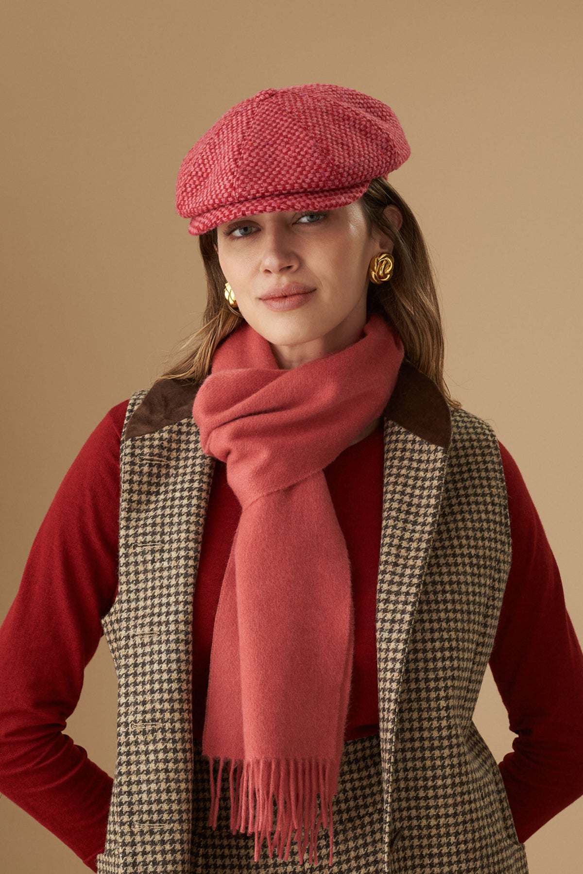 Plain Cashmere Pink Scarf - Lock & Co. Hatters London UK