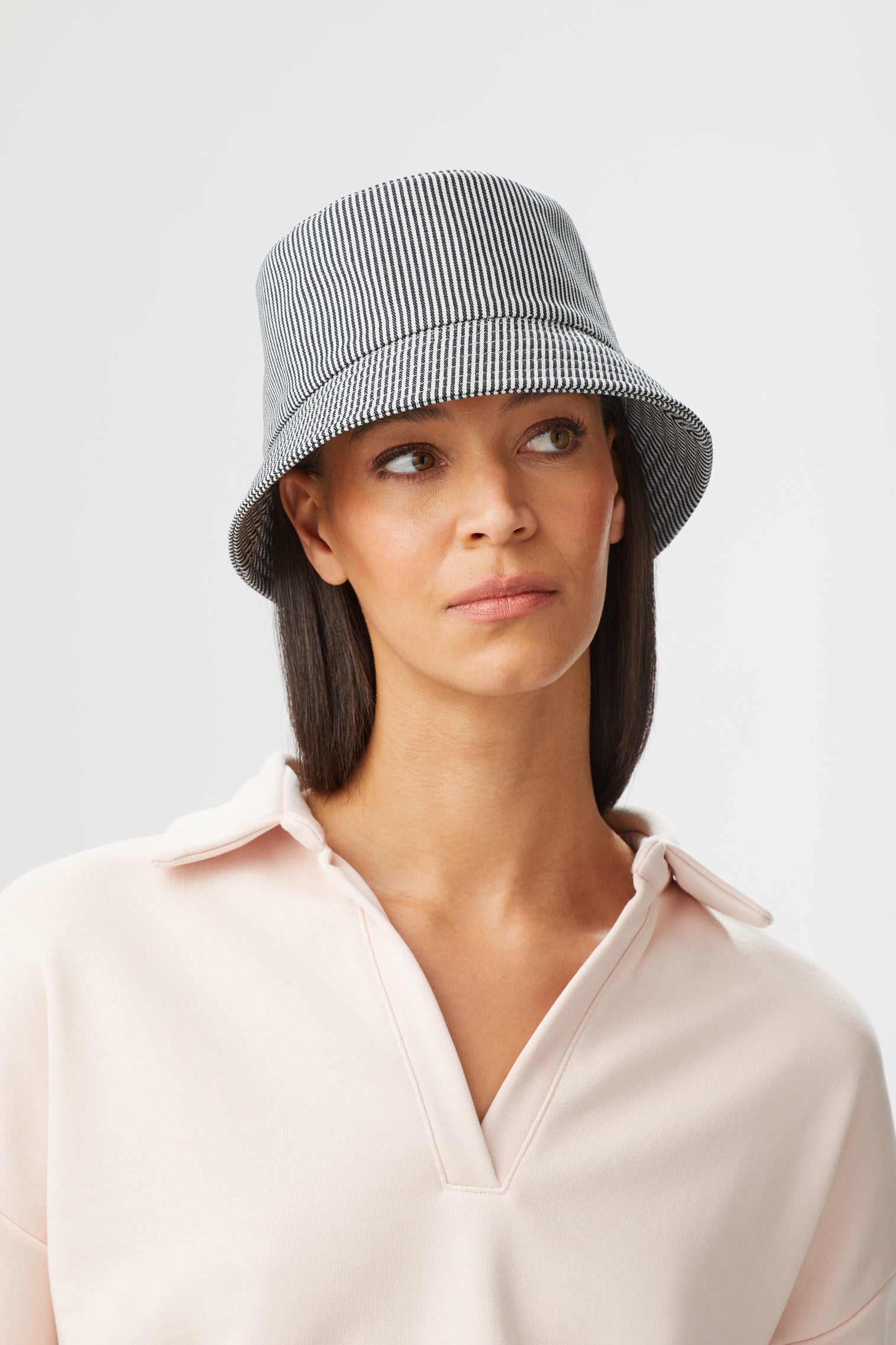Rye Striped Bucket Hat - Packable & Rollable Hats - Lock & Co. Hatters London UK