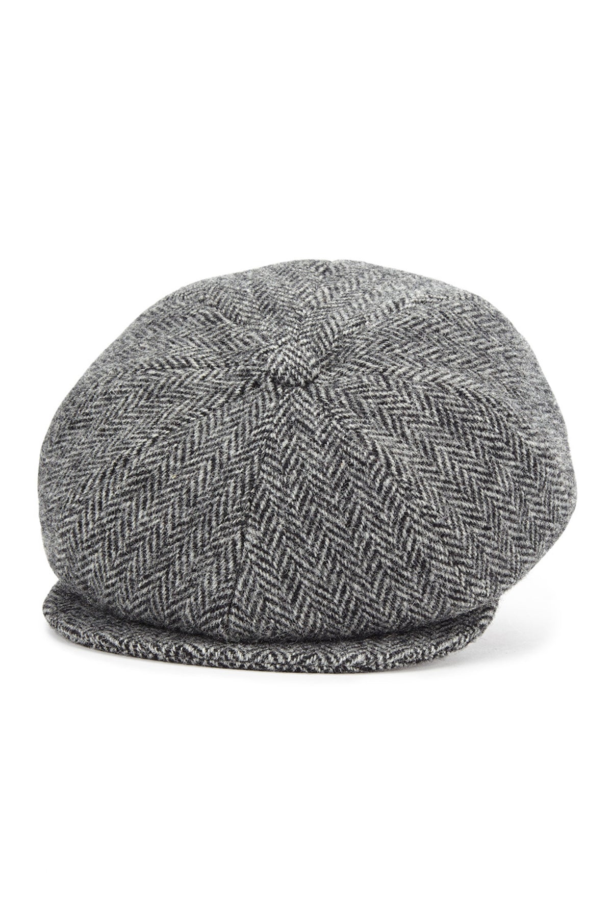 GREY TWEED BAKERBOY CAP