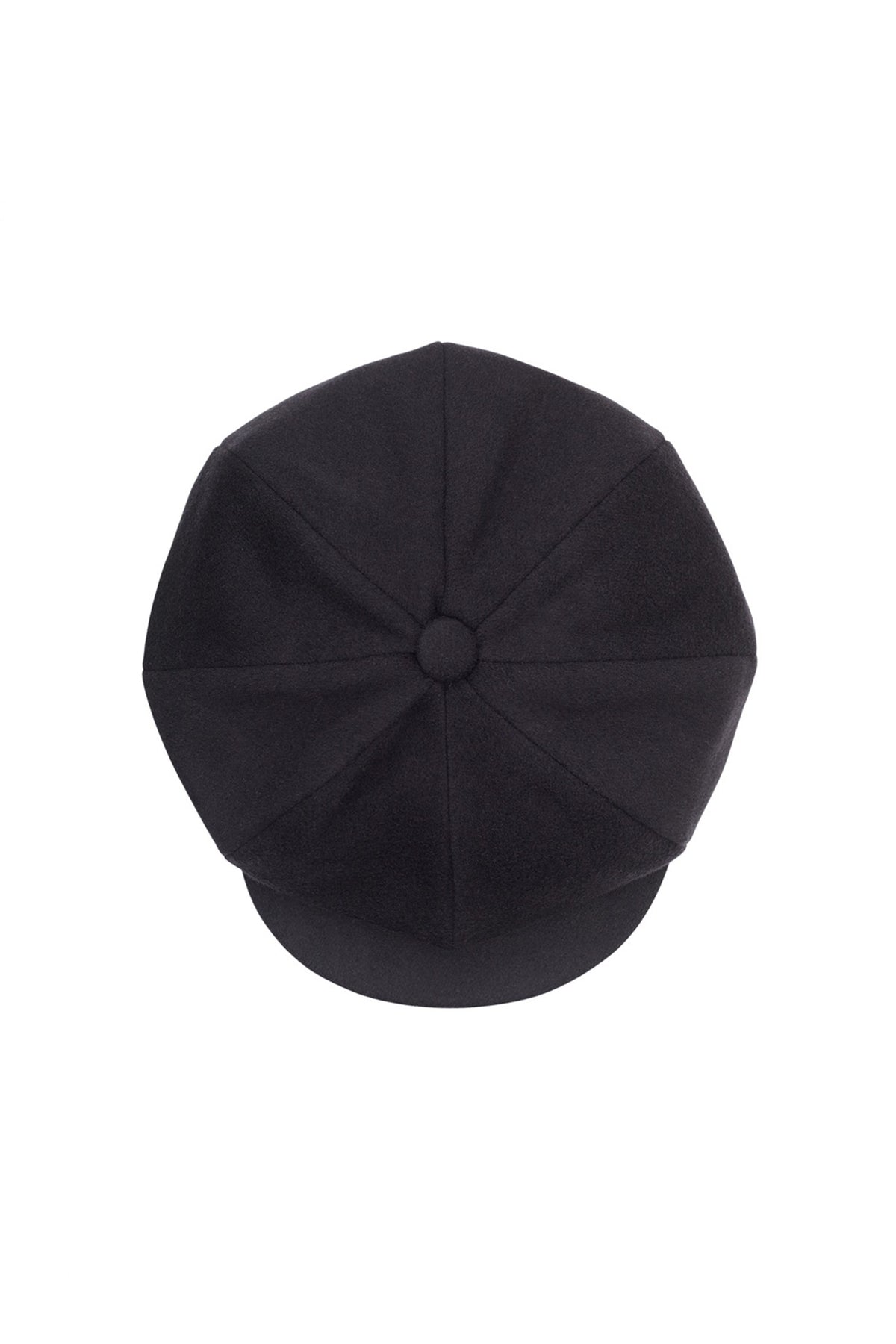 BLACK TWEED BAKERBOY CAP