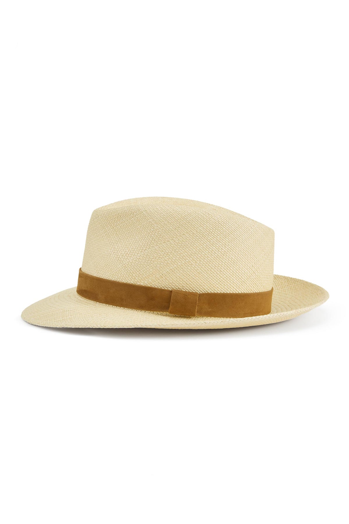 TEAR-DROP CROWN PANAMA HAT WITH TOBACCO BROWN SUEDE BAND - Lock & Co. Hatters London UK
