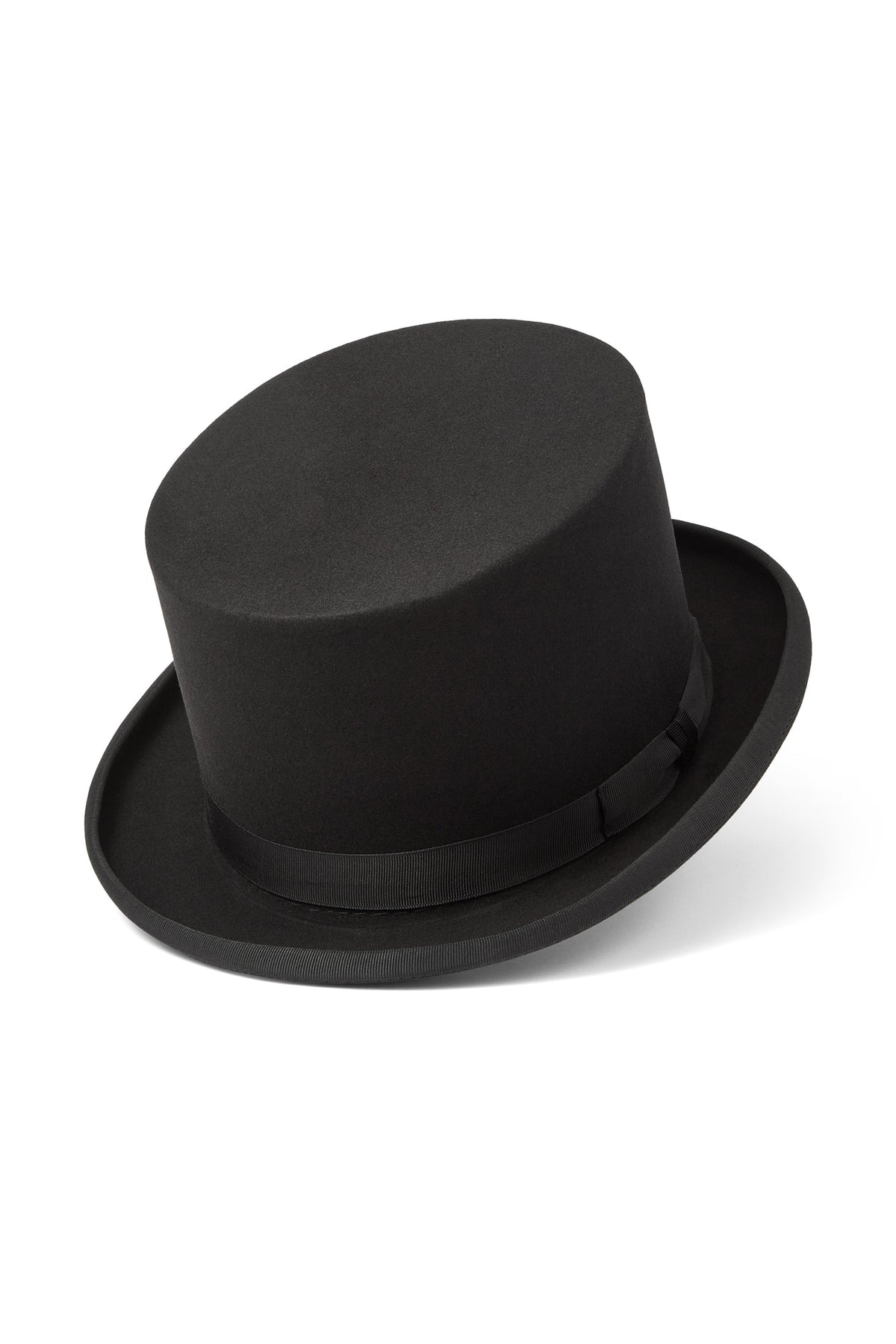 BLACK ESCORIAL WOOL SQUARE-TOP BOWLER HAT FROM THE LOCK & CO. HATTERS X 007 BOND COLLECTION
