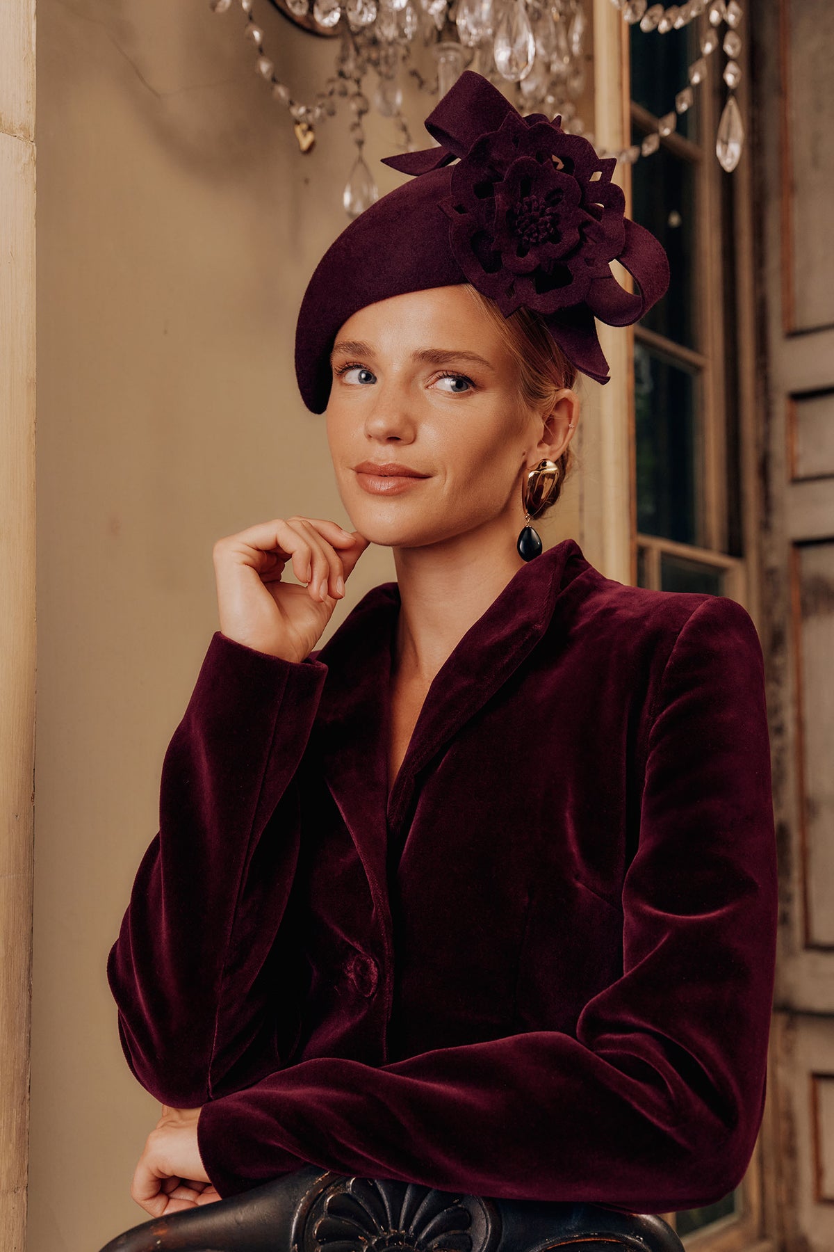 Tudor Rose Mulberry Percher - Lock & Co. Hatters London UK