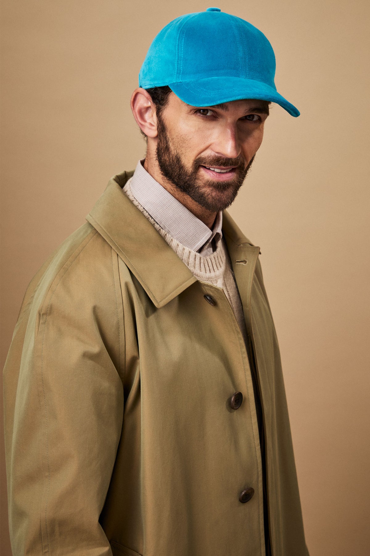 TURQUOISE BLUE COTTON CORD ADJUSTABLE BASEBALL CAP - Lock & Co. Hatters London UK