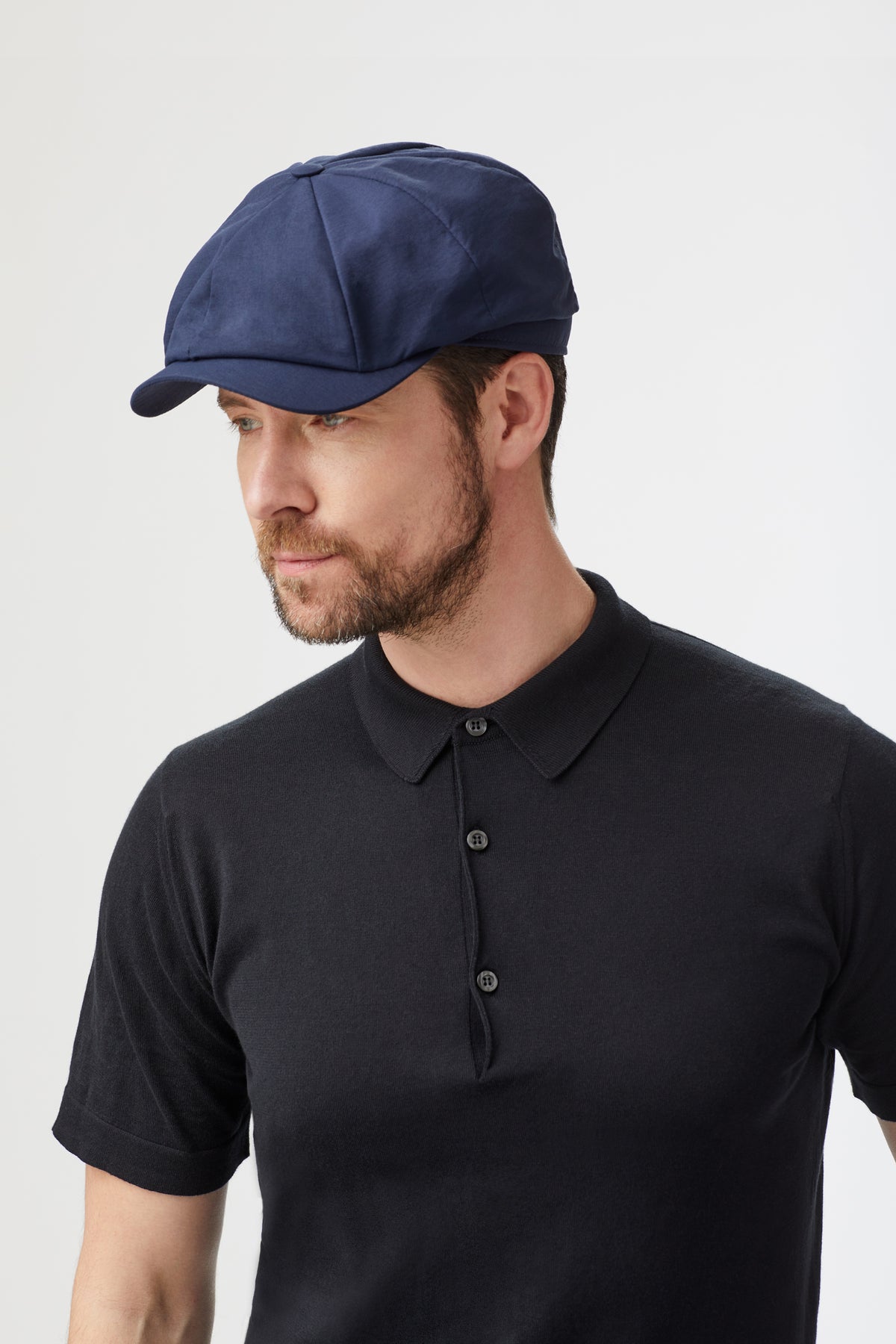 MEN'S NAVY UPF40 BAKERBOY CAP - Lock & Co. Hatters London UK