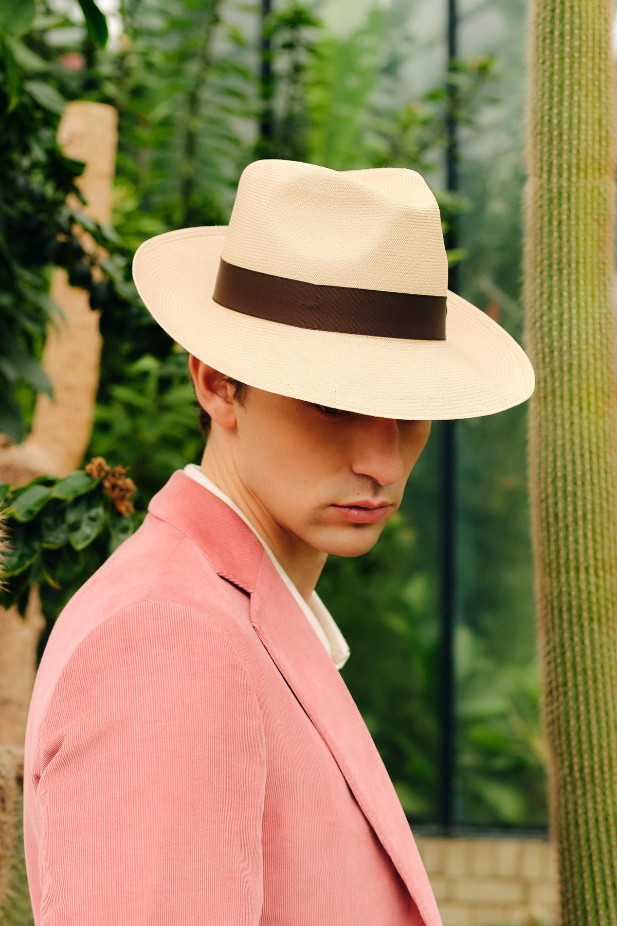ULTRA-FINE PANAMA HAT WITH A BROWN BAND AND BOW - Lock & Co. Hatters London UK