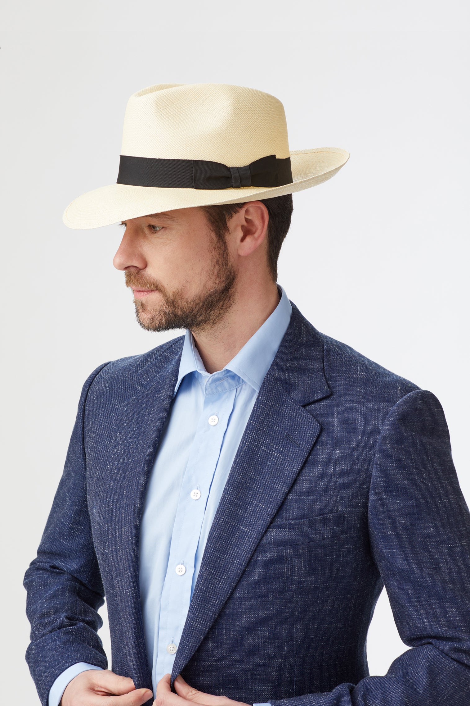 Wide Brim Panama - Hats for Square Face Shapes - Lock & Co. Hatters London UK