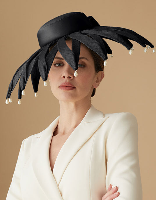 Black Hats & Headpieces for Women