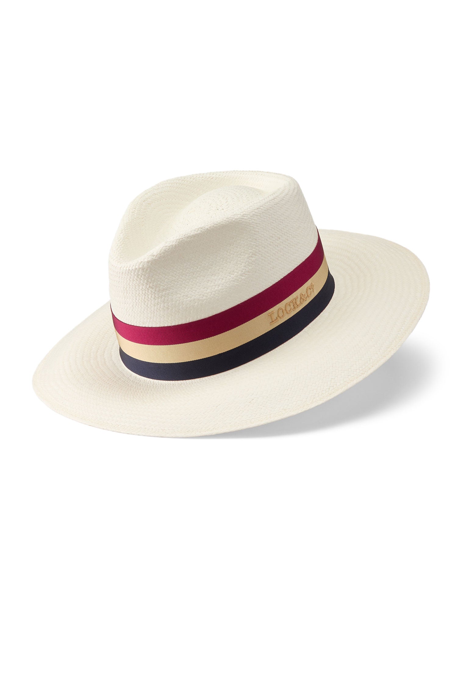 Limited Edition Panama Hat with Lock & Co. Hatters grosgrain house ribbon and bow.