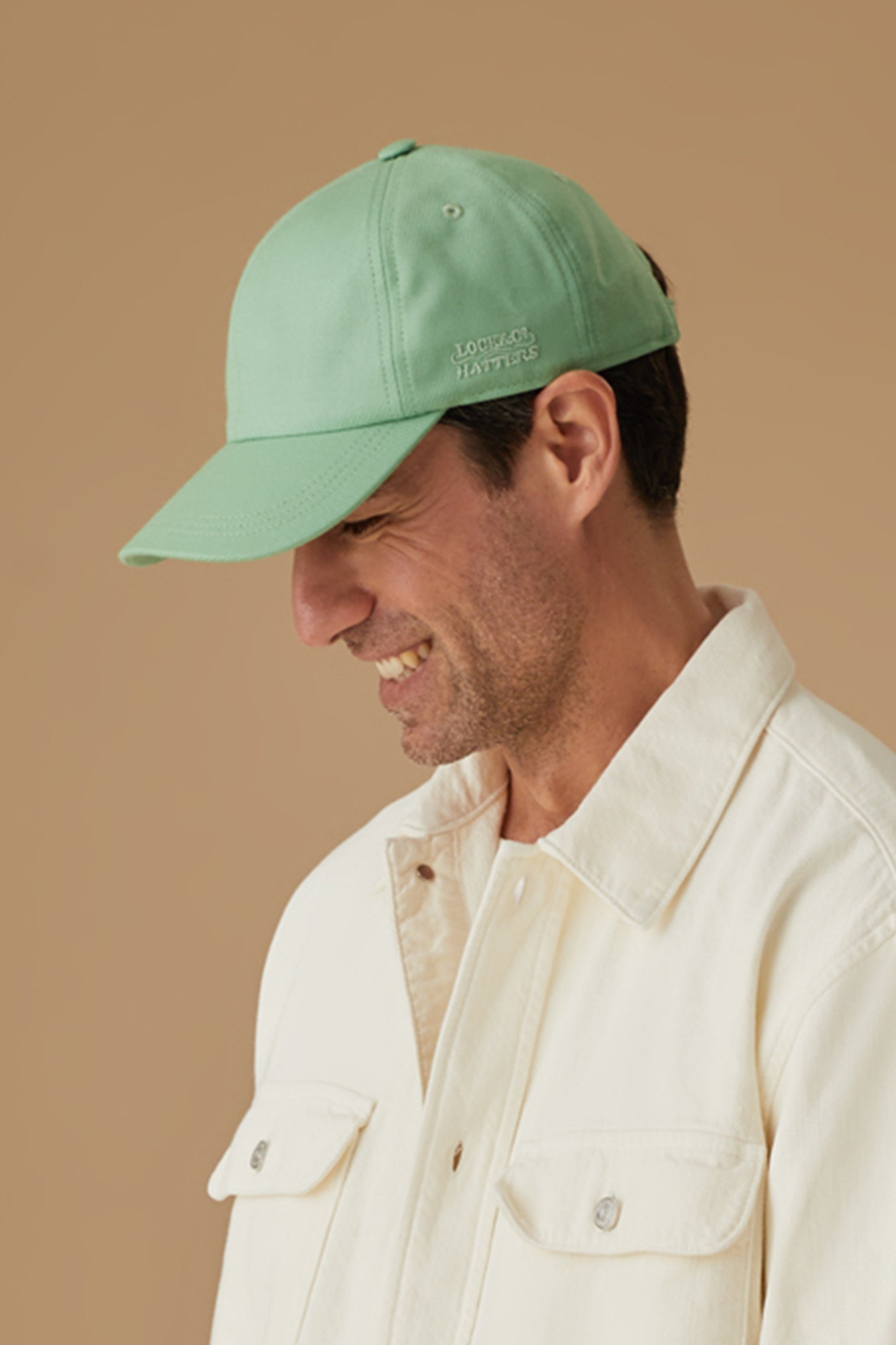 GREEN WOOL ADJUSTABLE BASEBALL CAP