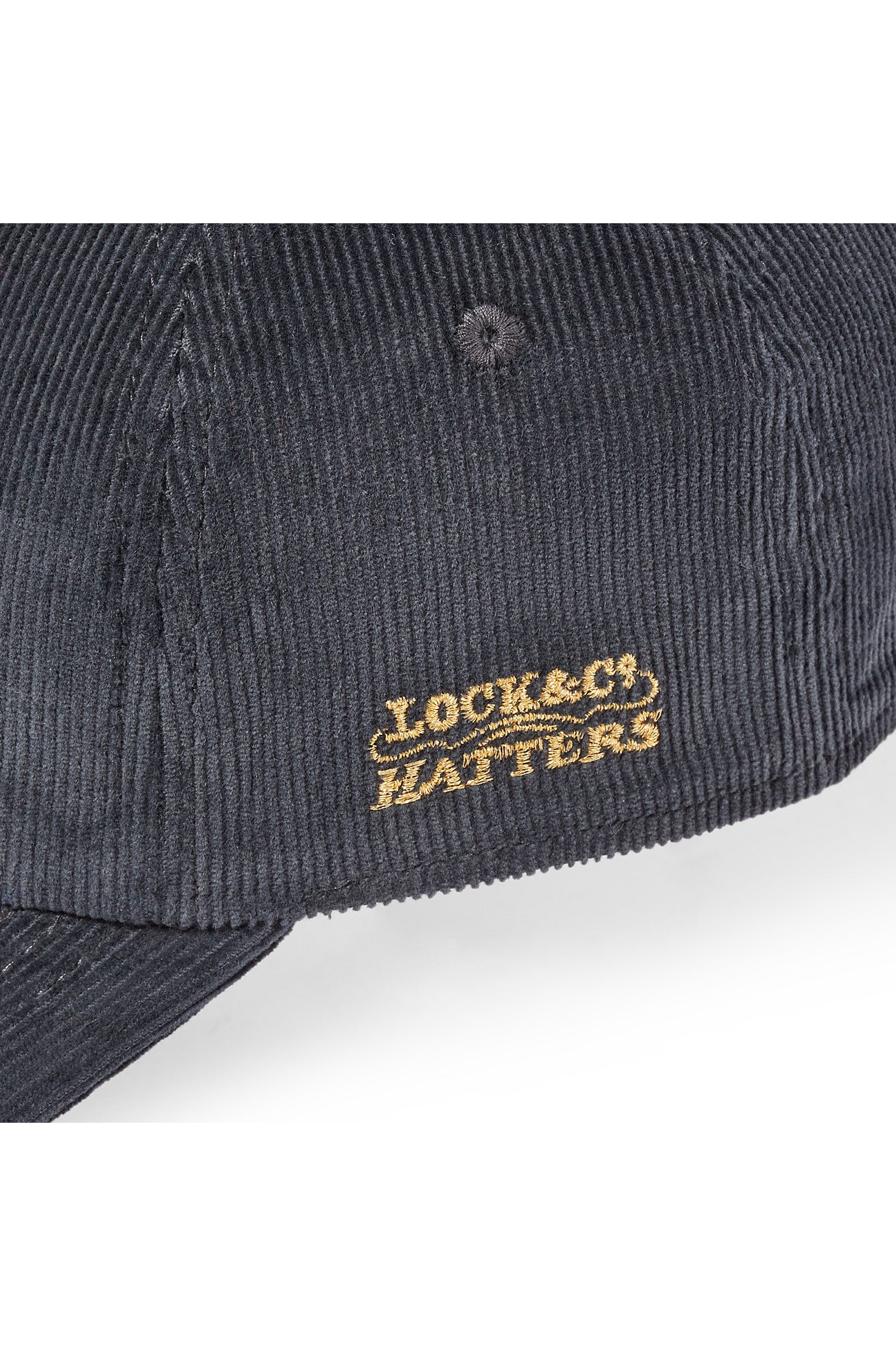 ADJUSTABLE GREY CORDUROY BASEBALL CAP